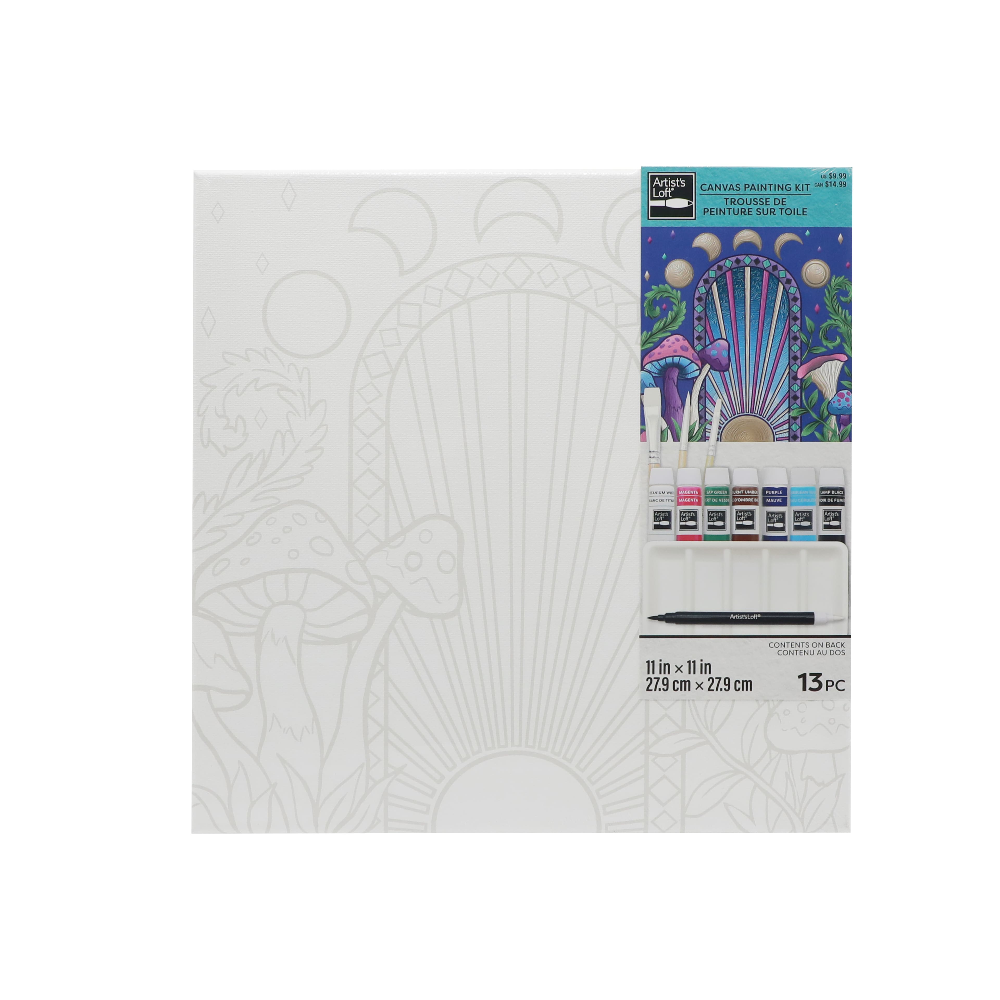 11&#x22; x 11&#x22; Mushroom Canvas Painting Kit by Artist&#x27;s Loft&#xAE;