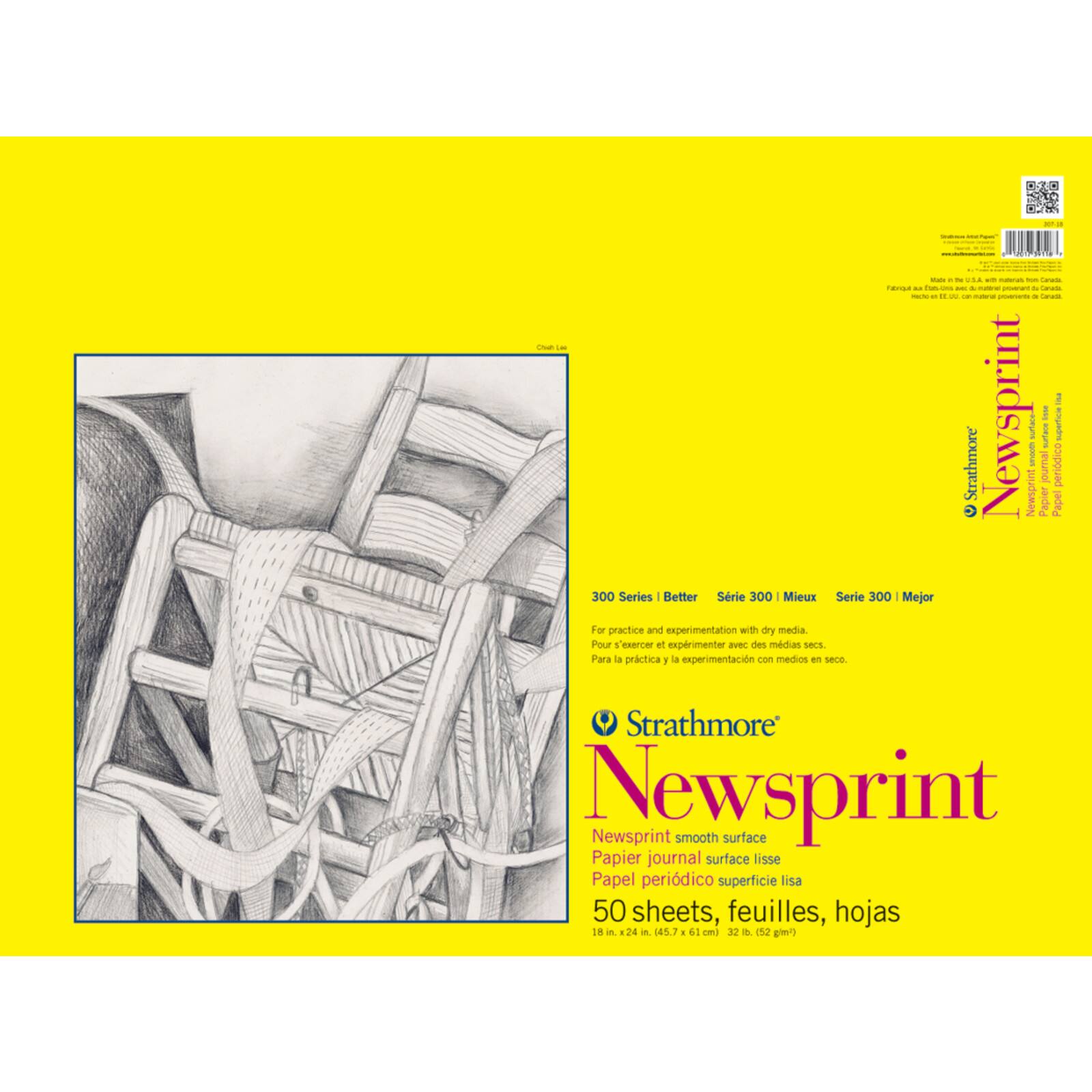 Strathmore® 300 Series Smooth Newsprint Paper Pad, 18" x 24" Michaels