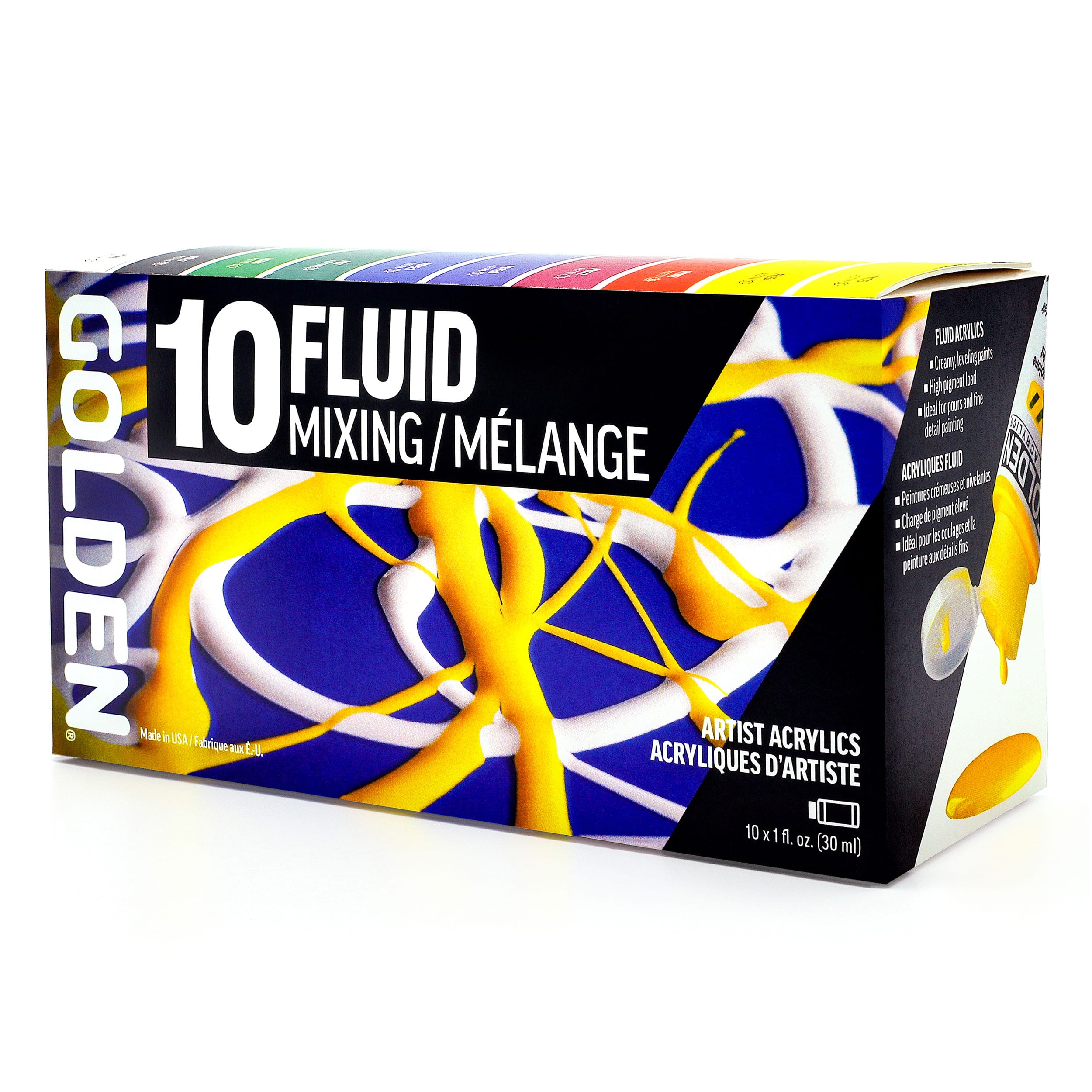 Golden® Fluid Acrylics™ 10 Colour Mixing Set