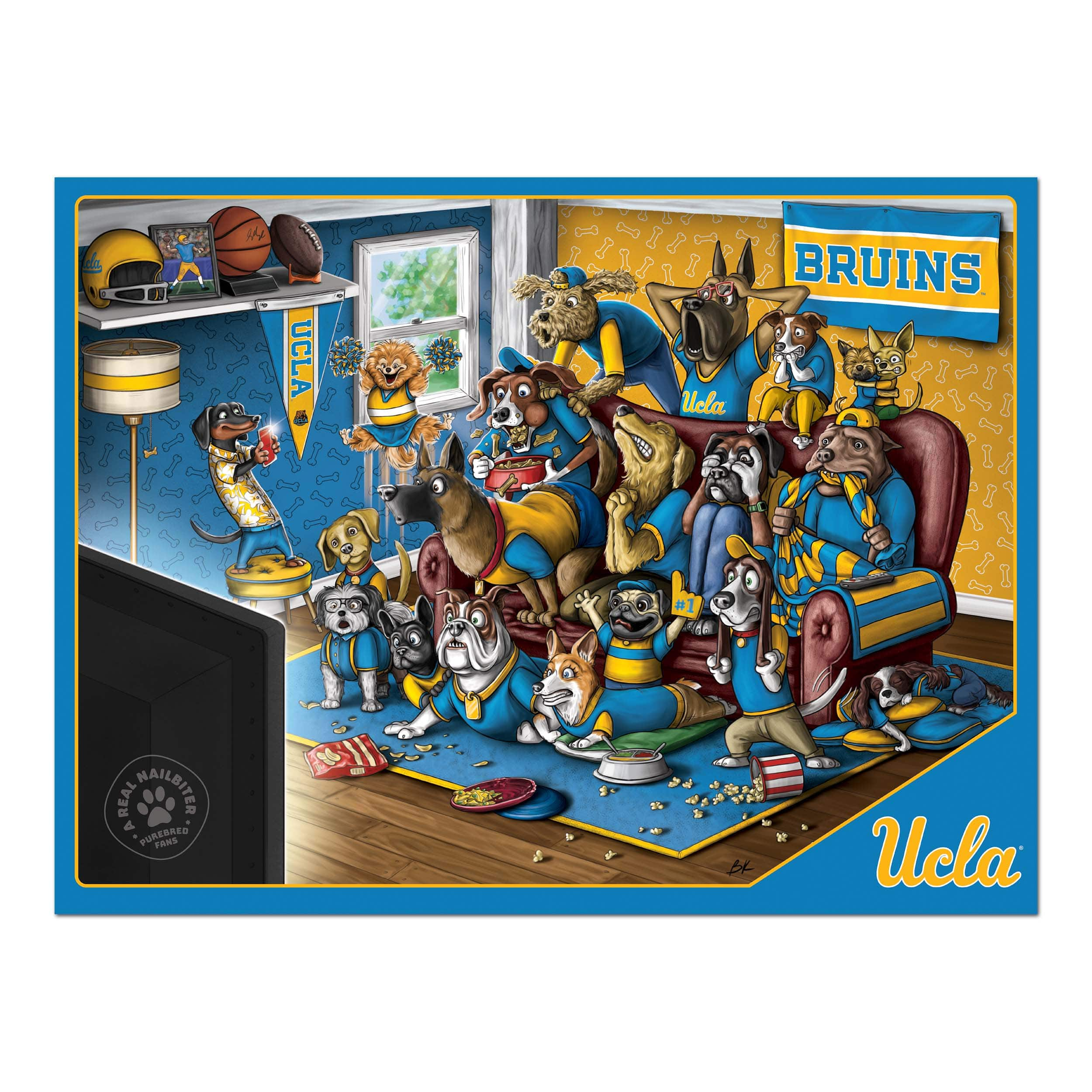 College Football Purebred Fans A Real Nailbiter 500 Piece Puzzle