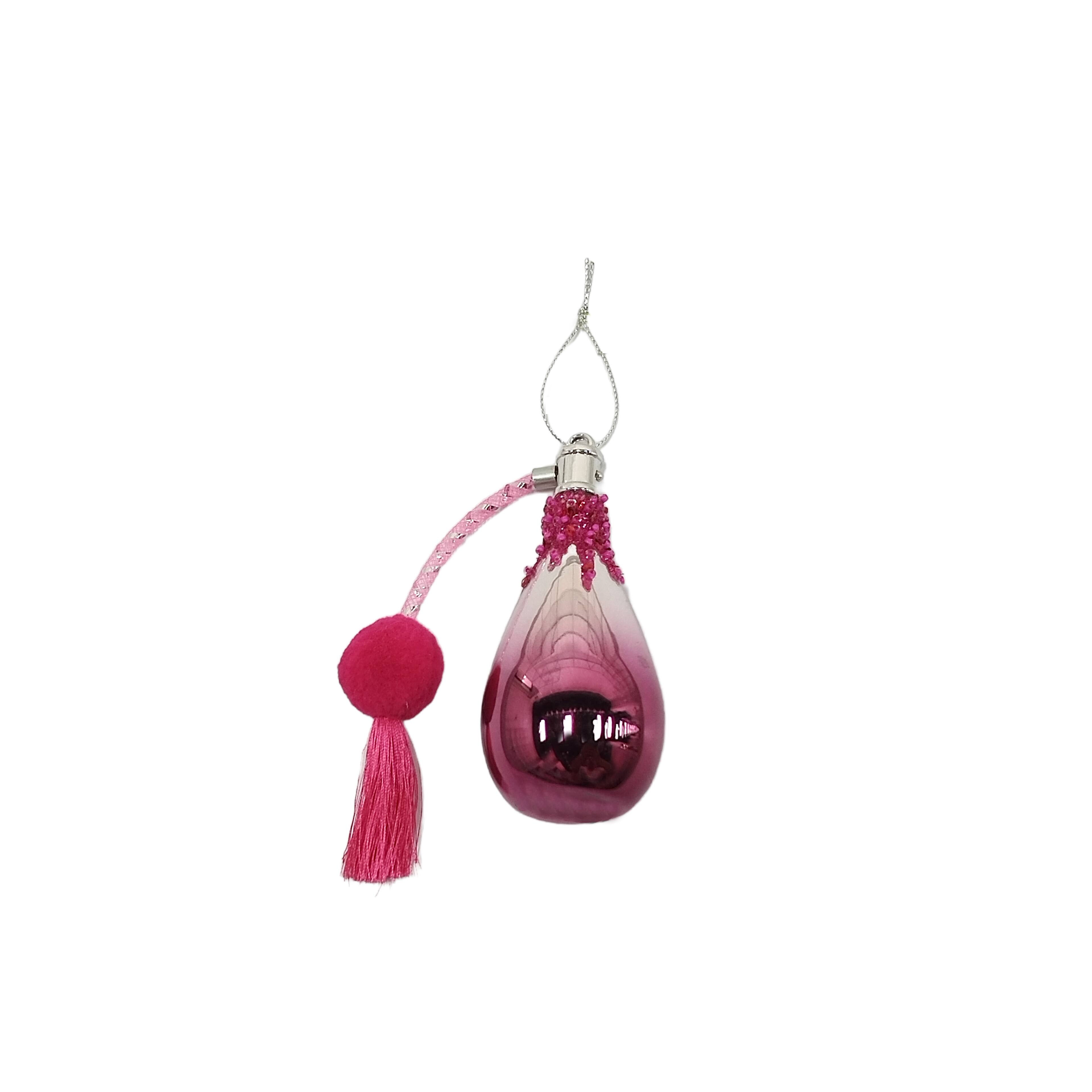 4.25&#x22; Pink Perfume Bottle Glass Ornament by Ashland&#xAE;