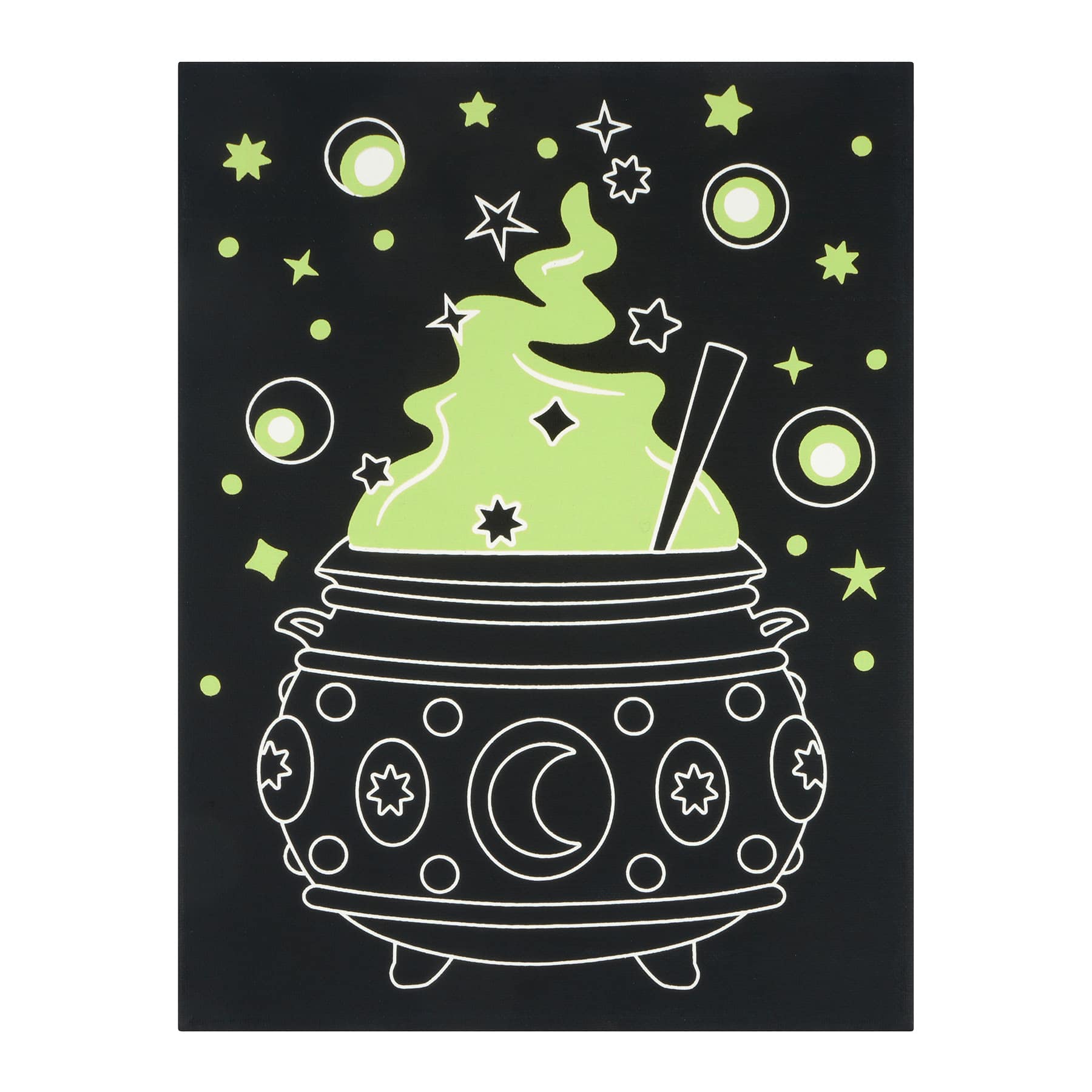 Glow-in-the-Dark Cauldron Canvas Painting Kit by Creatology™
