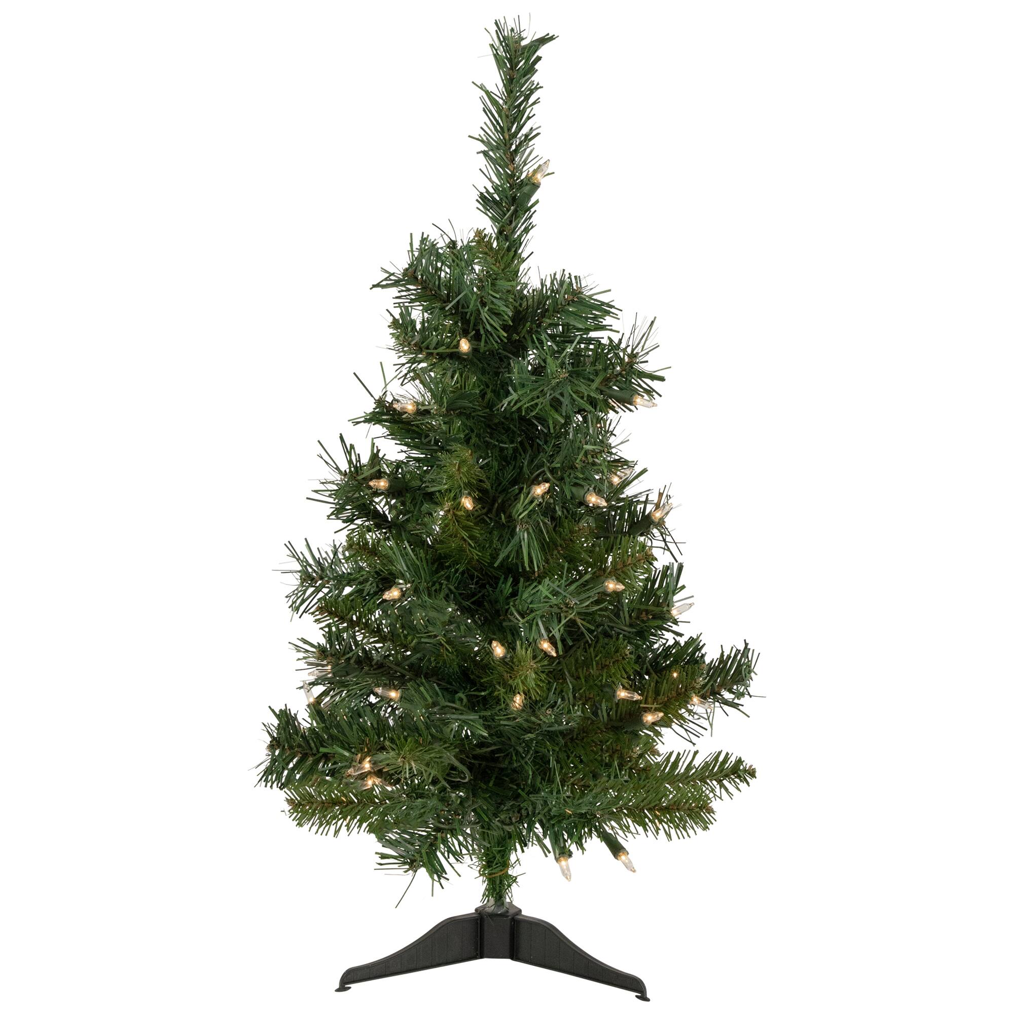 2ft. Pre-Lit Aspen Pine Artificial Christmas Tree, Clear Lights
