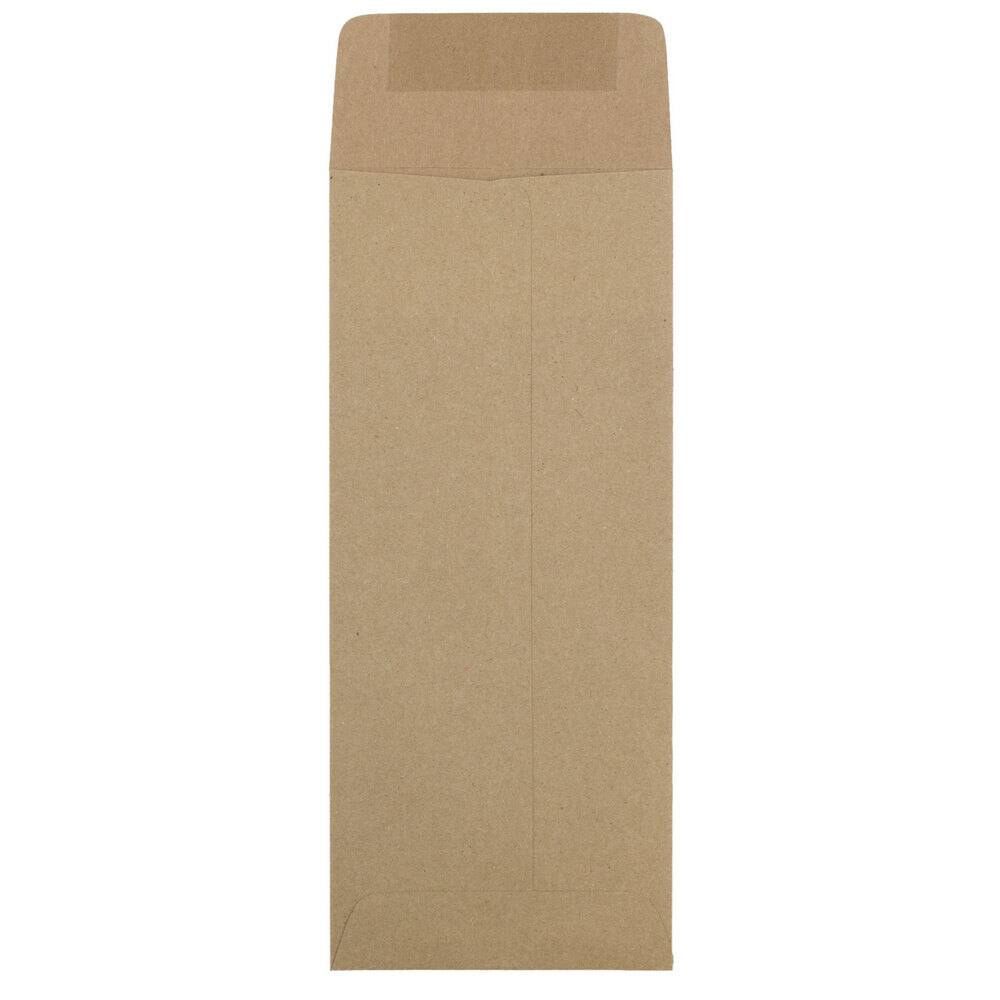 JAM Paper 4.5" x 10.375" Brown Kraft Policy Business Envelopes, 50ct.