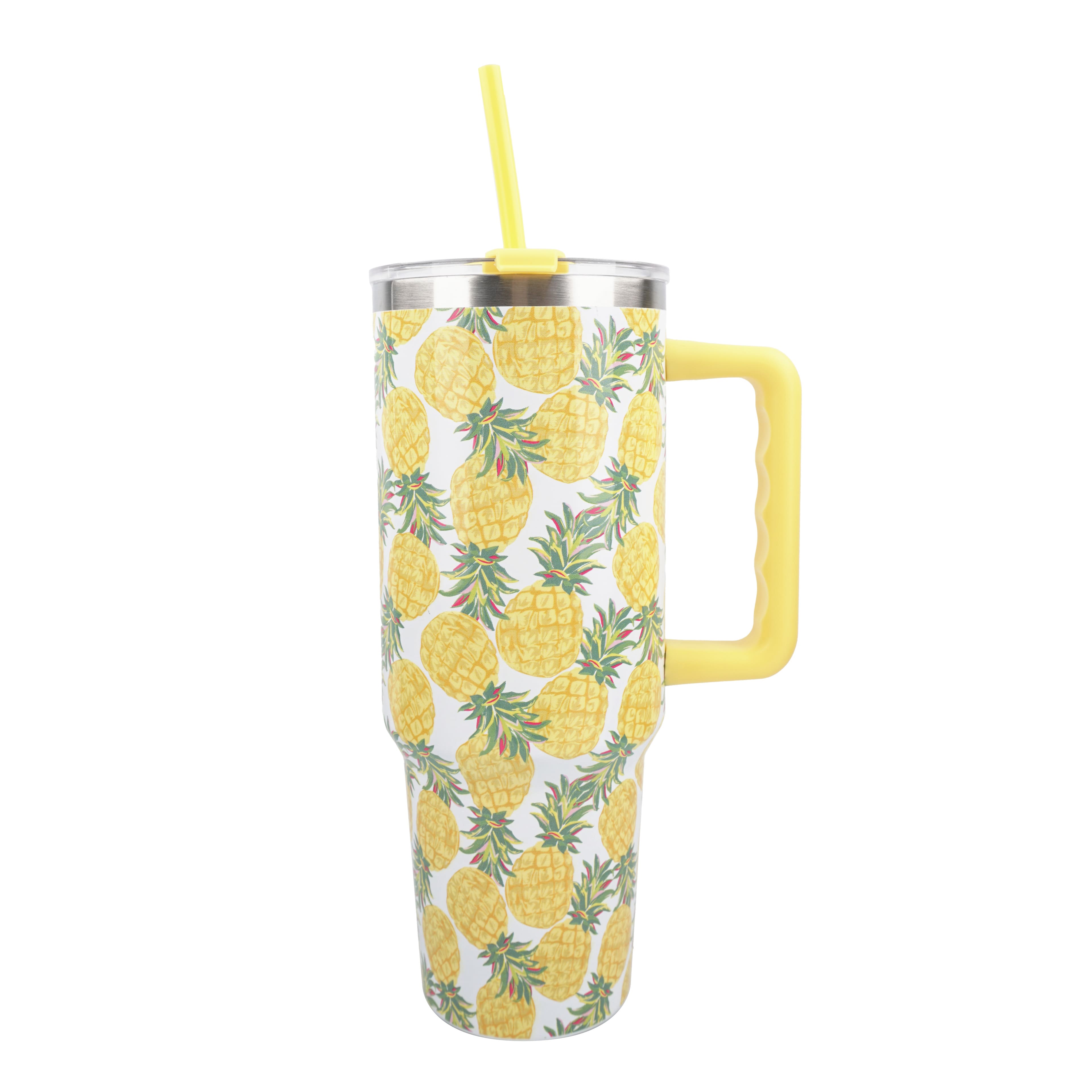 40oz. Pineapple Toss Stainless Steel Insulated Tumbler by Celebrate It&#x2122;