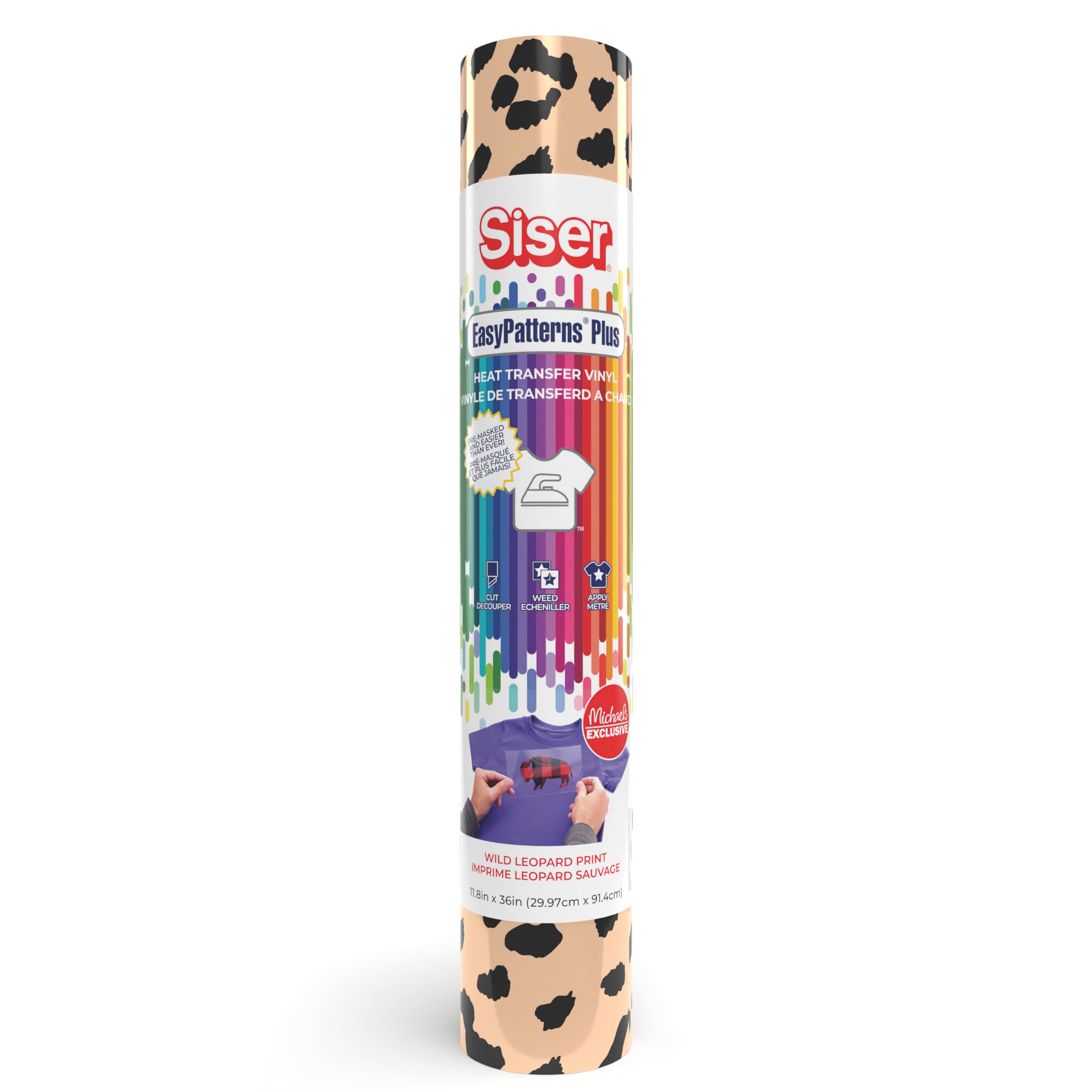 Siser EasyPatterns Plus Wild Leopard Print Heat Transfer Vinyl 36in