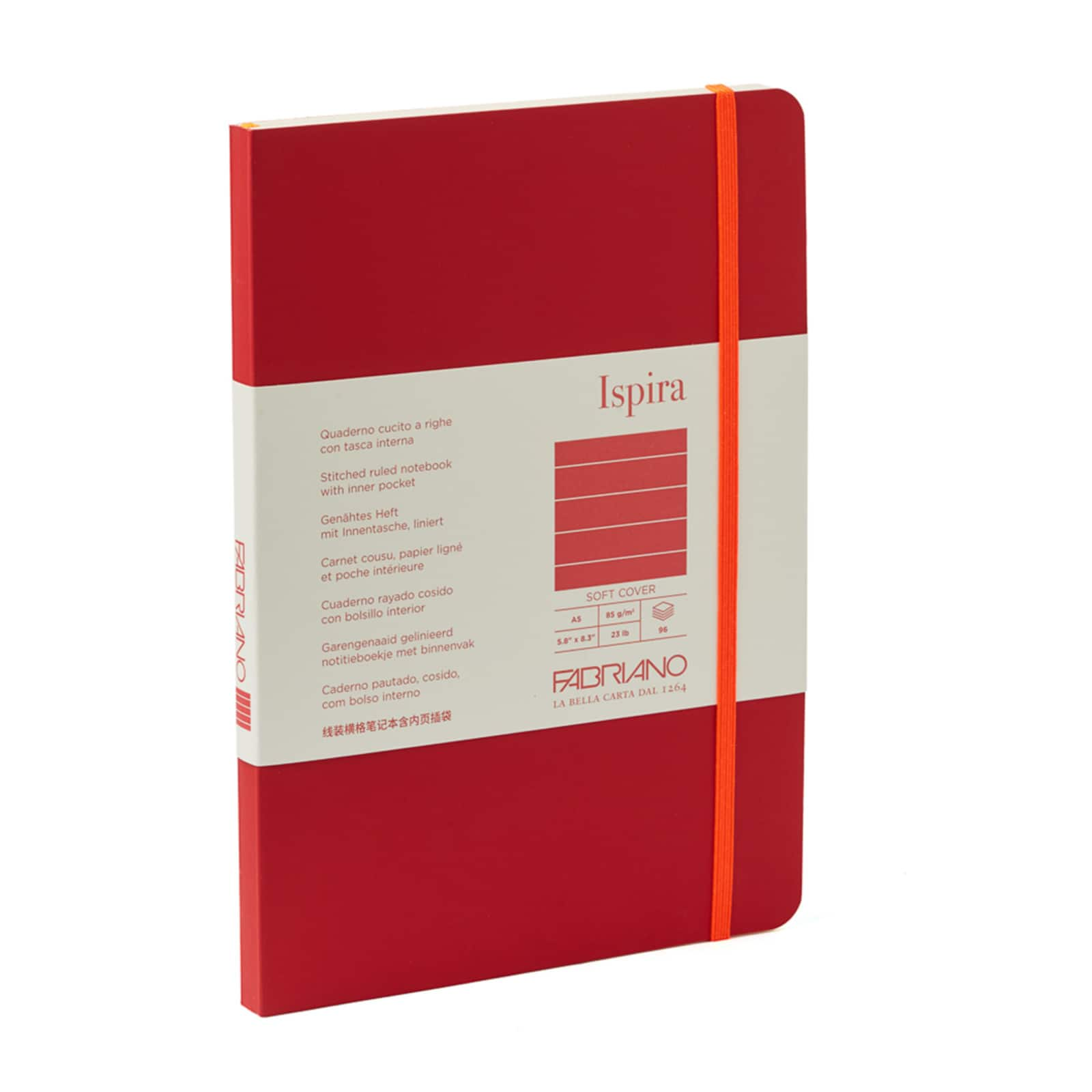 Fabriano® Ispira A5 Lined Softcover Notebook