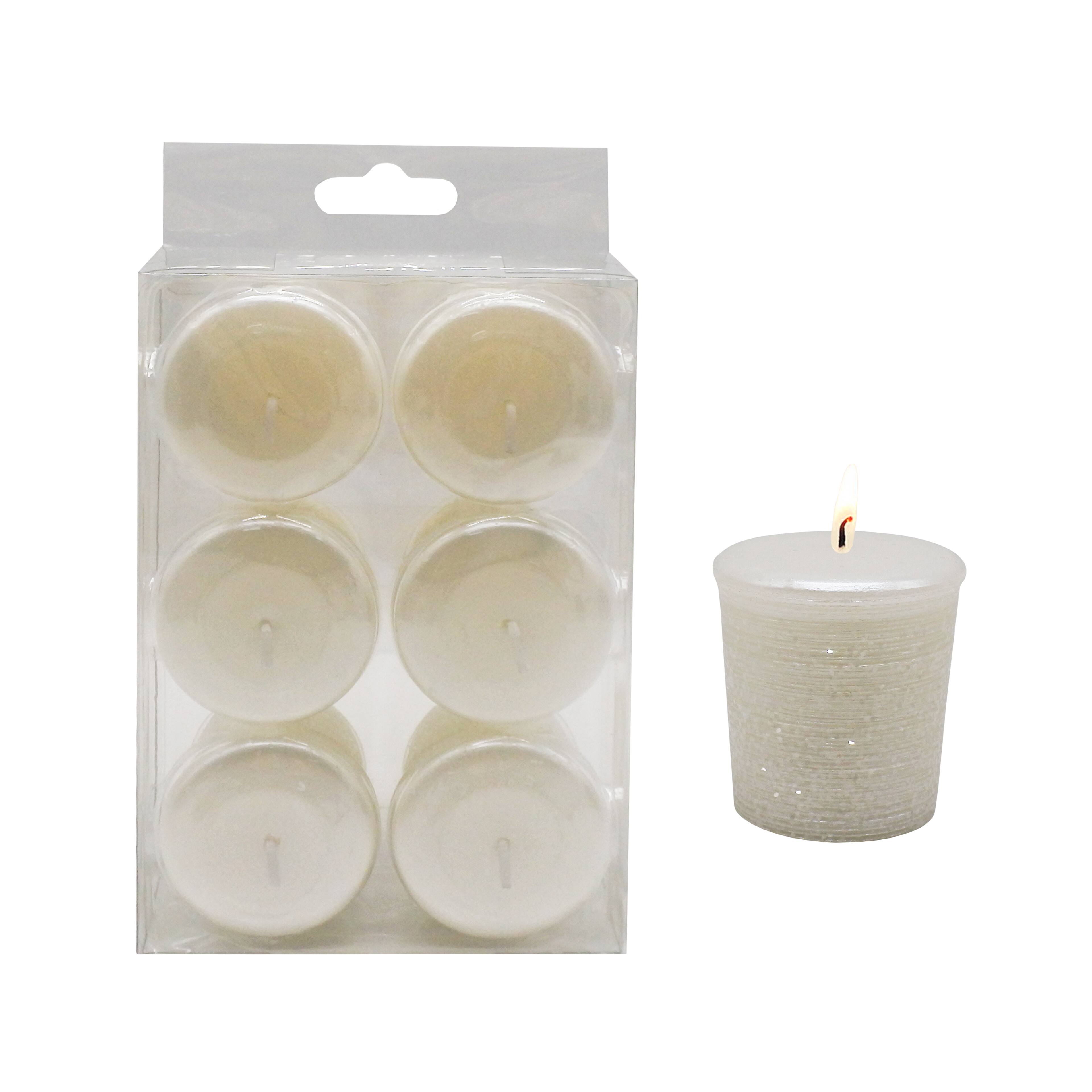 Michaels White Glitter LED Votive Candles by Ashland 12ct.