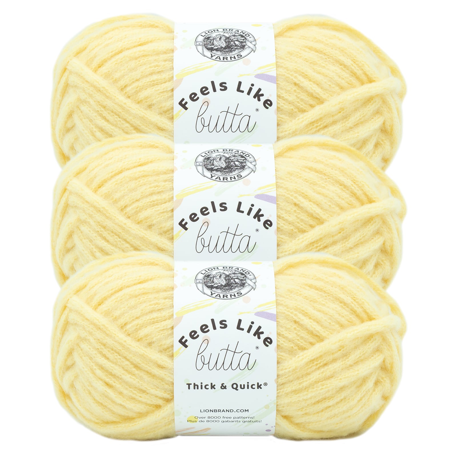 3 Pack Lion Brand® Feels Like Butta® Thick & Quick® Yarn