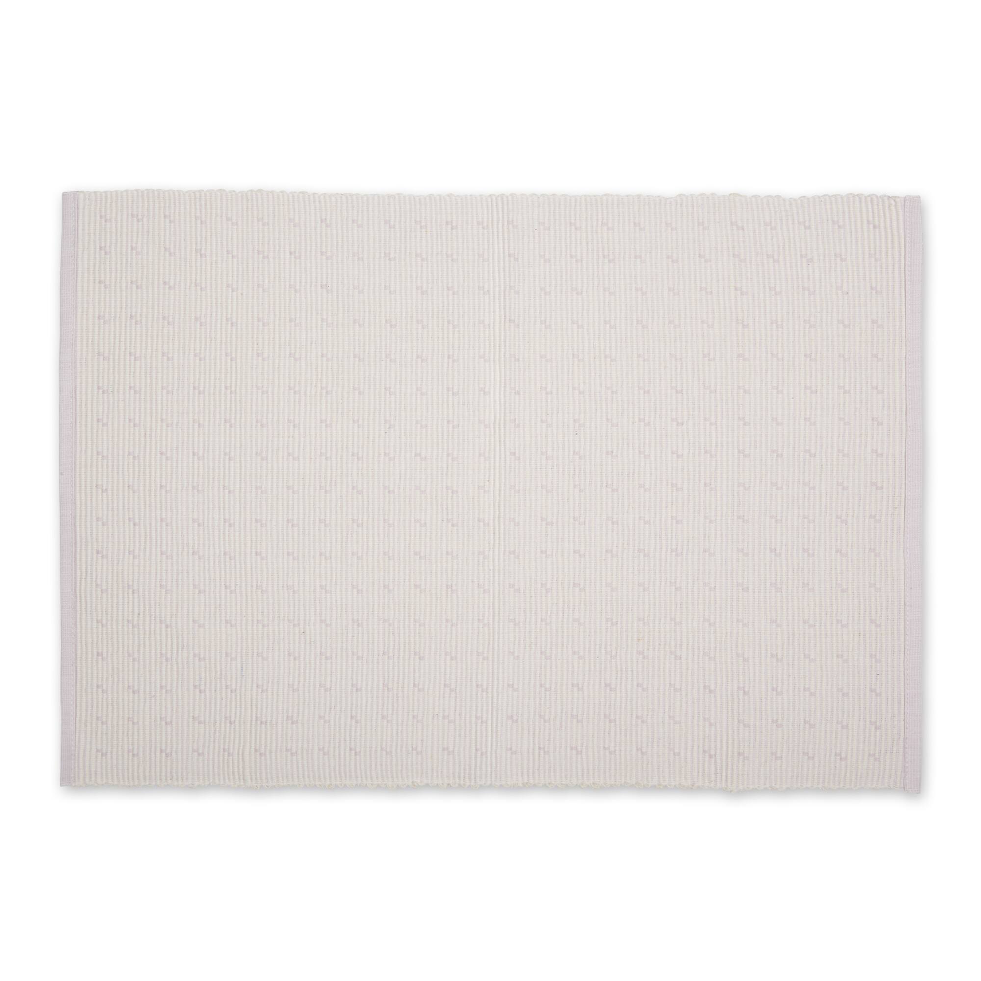 DII® Lavender Fog Dobby Dots Rib Placemat (Set of 6)