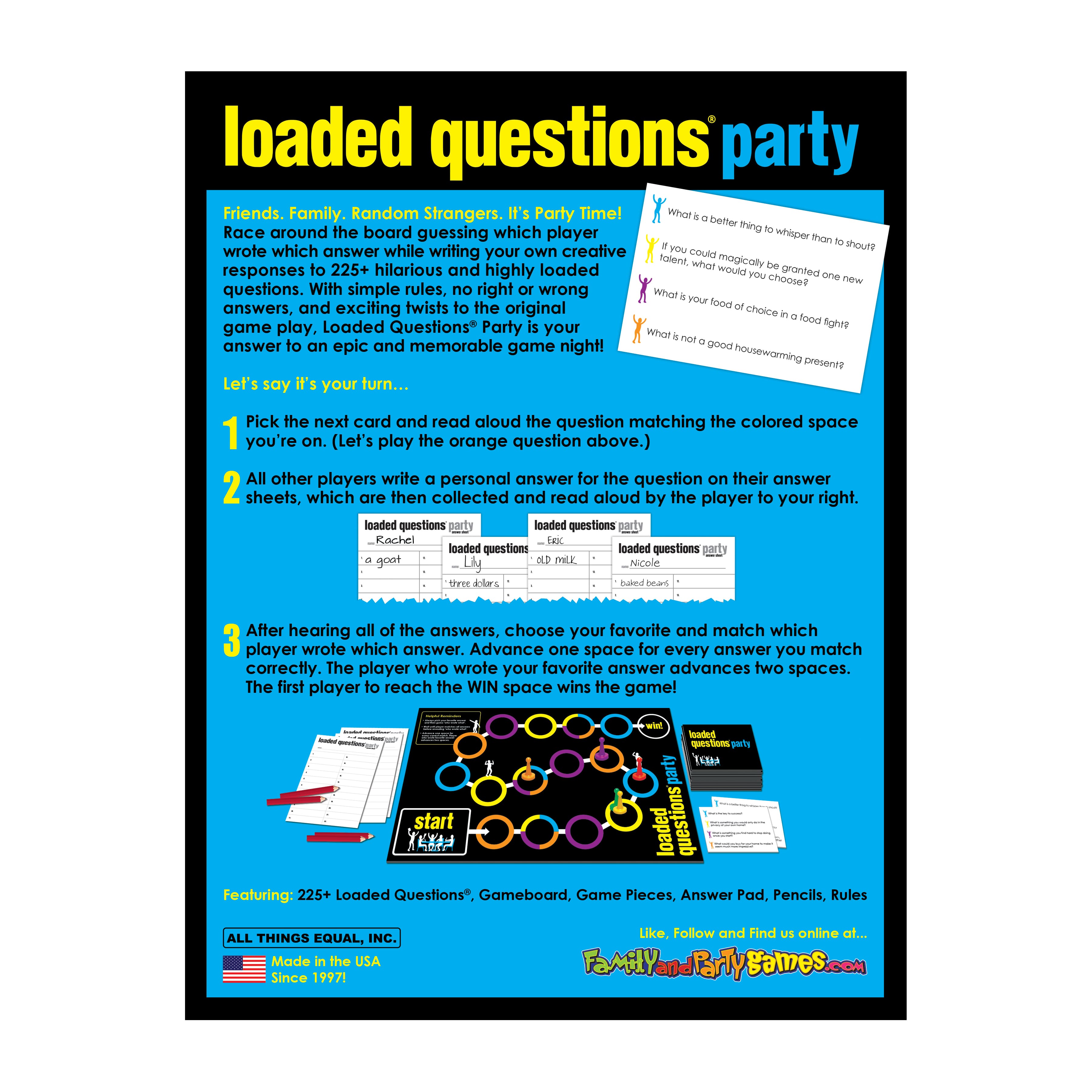 adult loaded questions game dallas tx