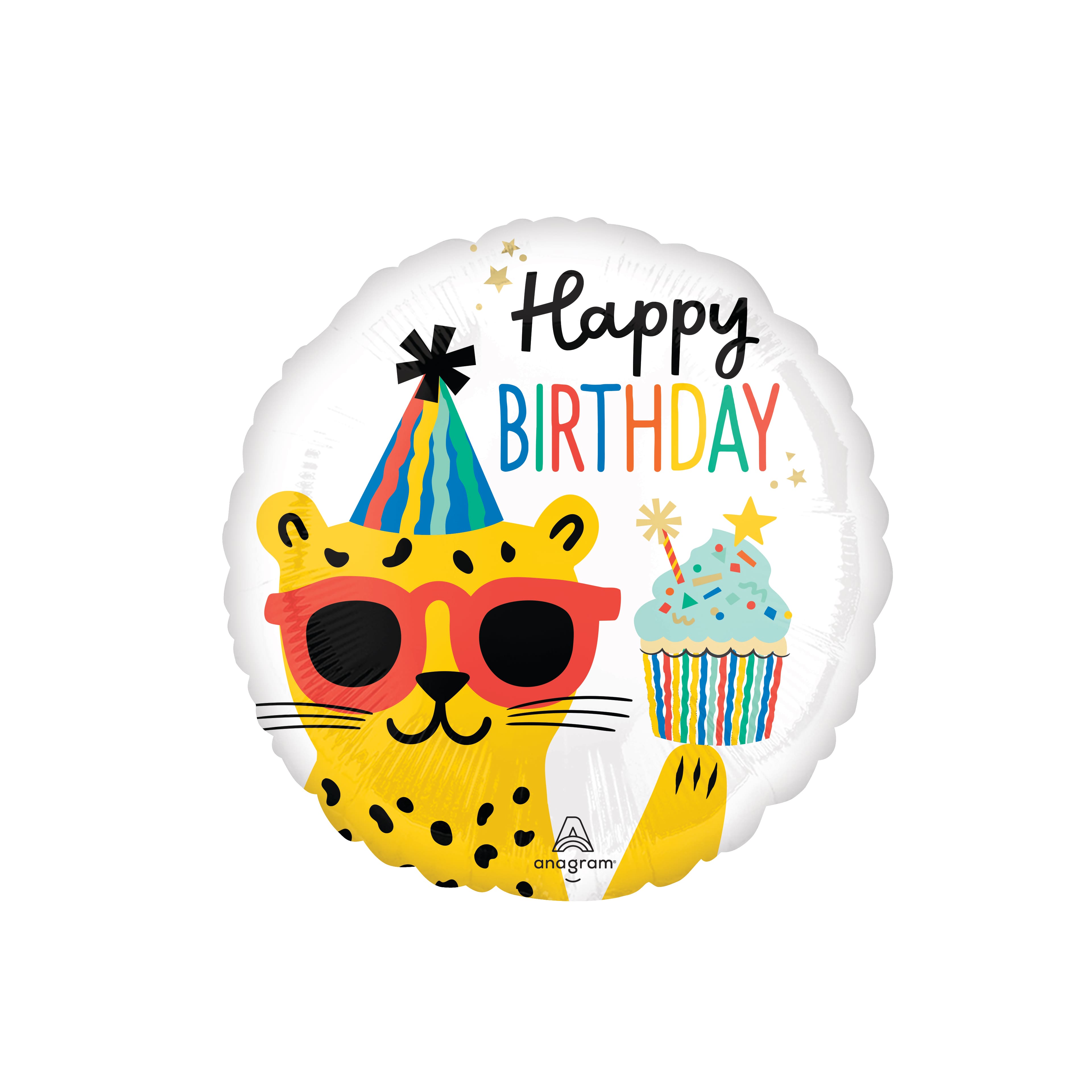 17&#x22; Party Animal Happy Birthday Foil Balloon