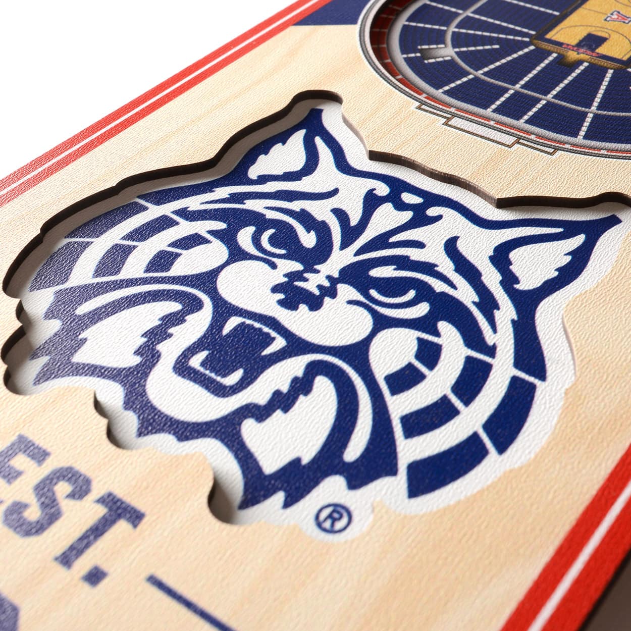 NCAA 6&#x22; x 19&#x22; StadiumView 3D Banner