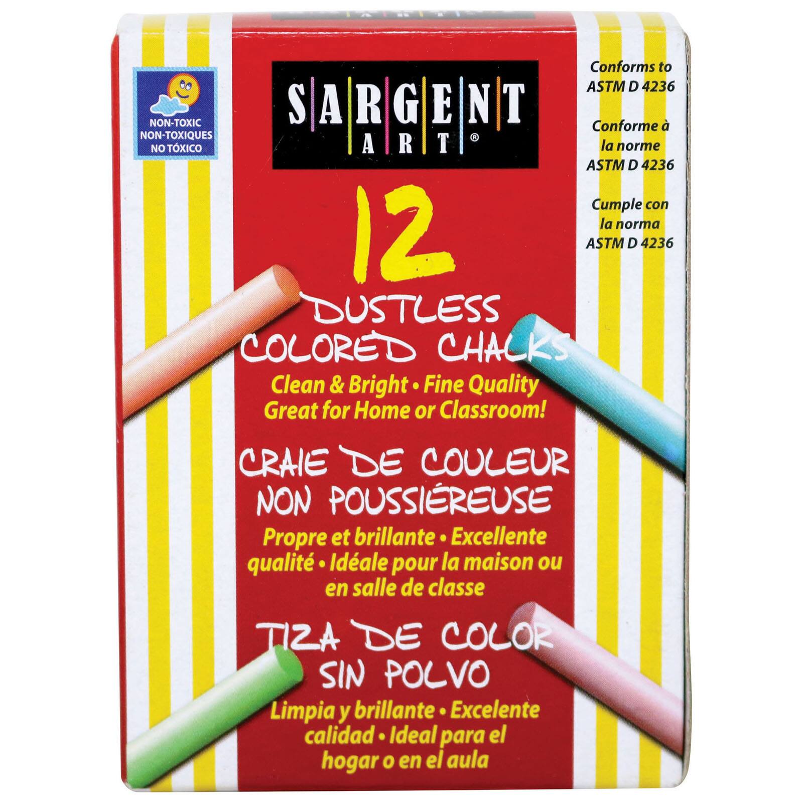 Sargent Art® Assorted Dustless Chalkboard Chalk, 24 Boxes of 12 Michaels