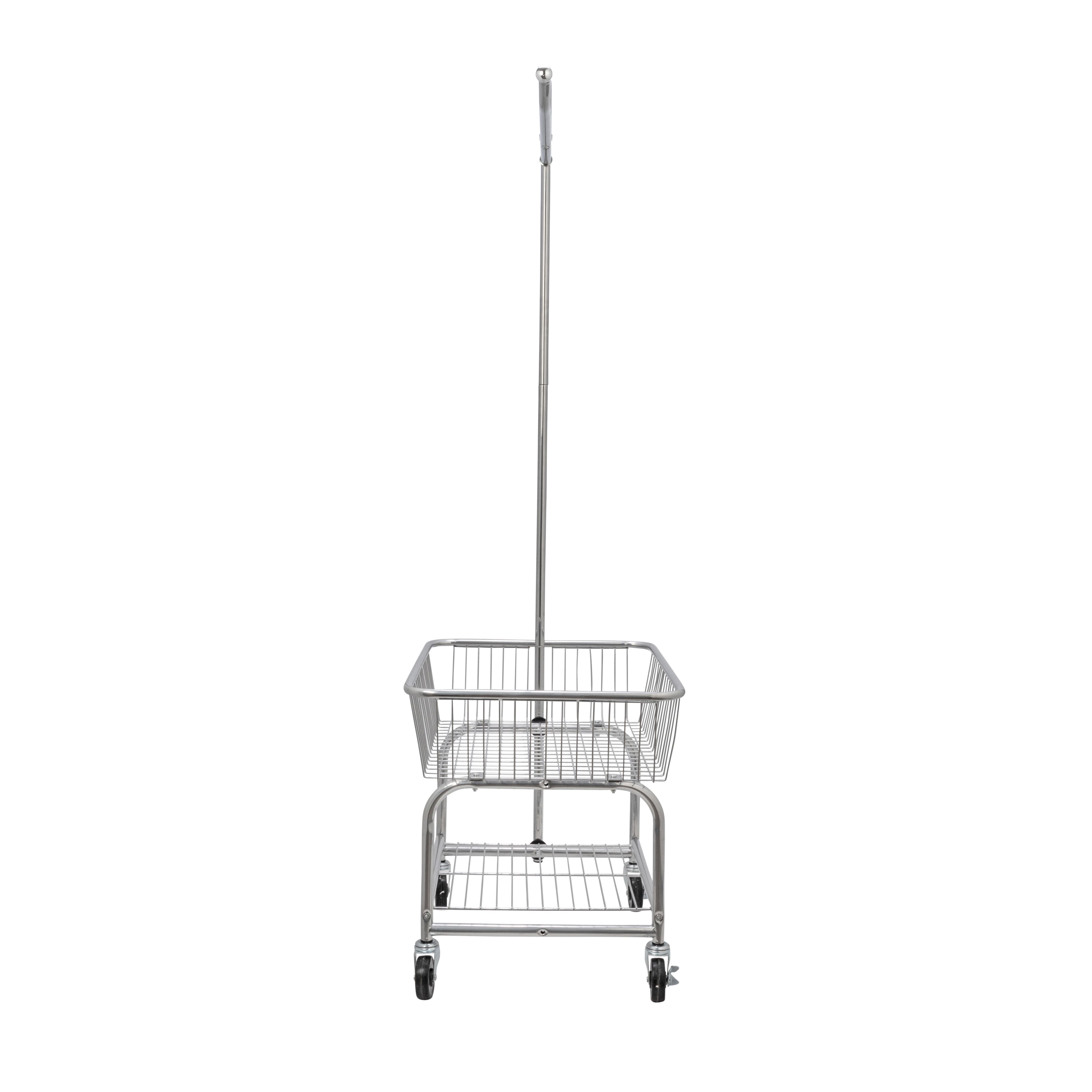 Household Essentials Rolling Laundry Cart with Basket