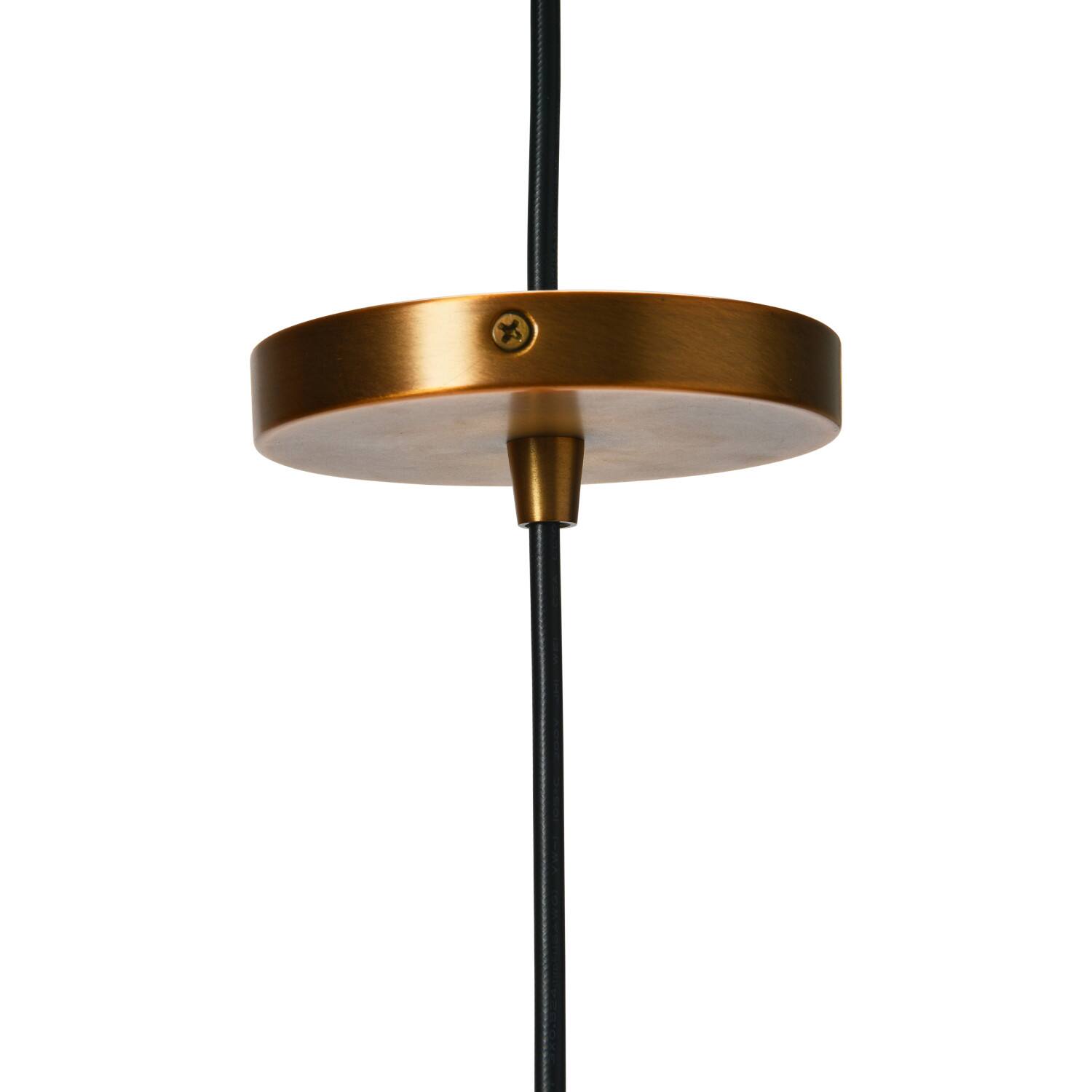 Hello Honey® Robert Stevenson Lighting Celia Brushed Bronze Faceted Crystal & Metal Ceiling Light