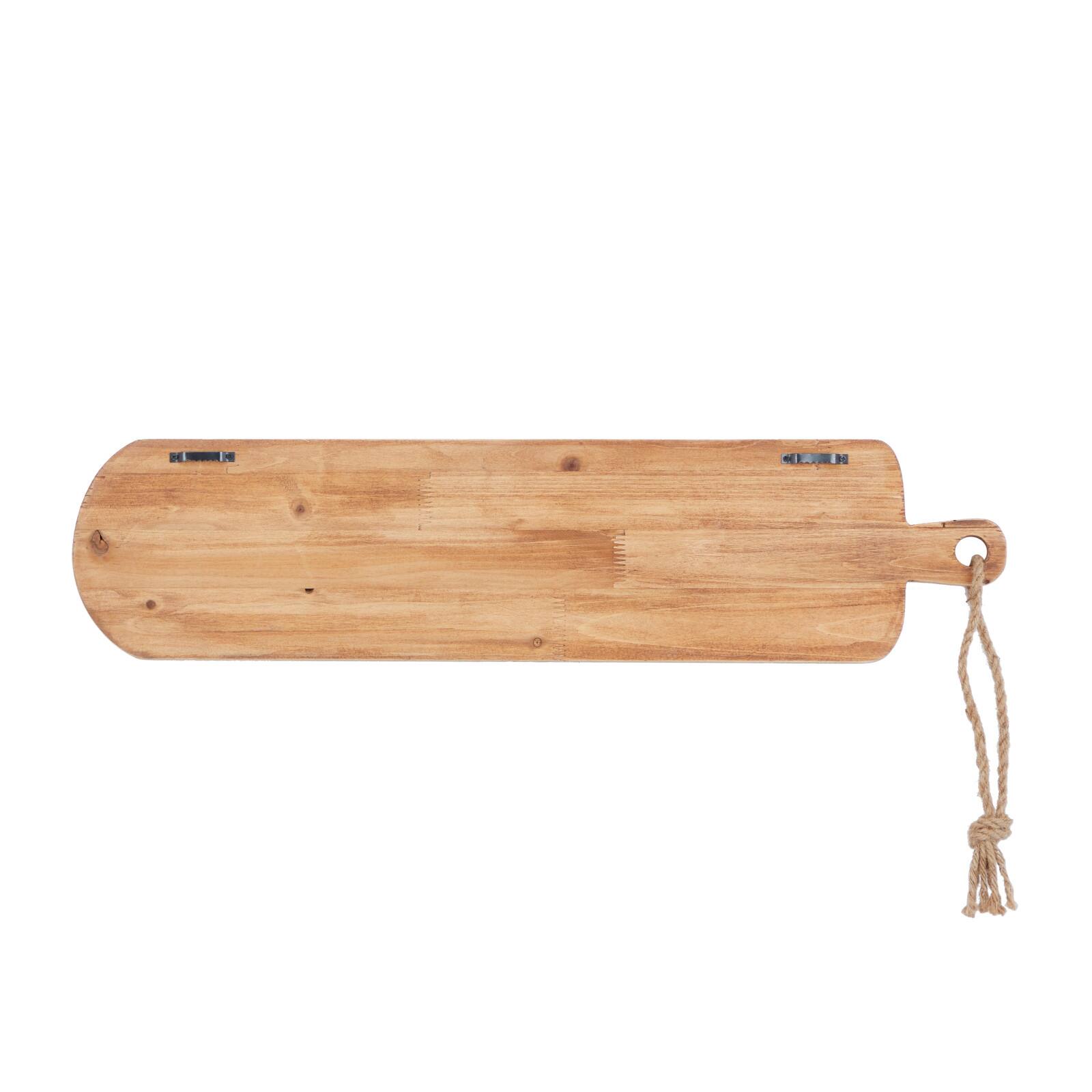 Brown Fir Modern Farmhouse Wall Decor, 7" x 29" x 2"