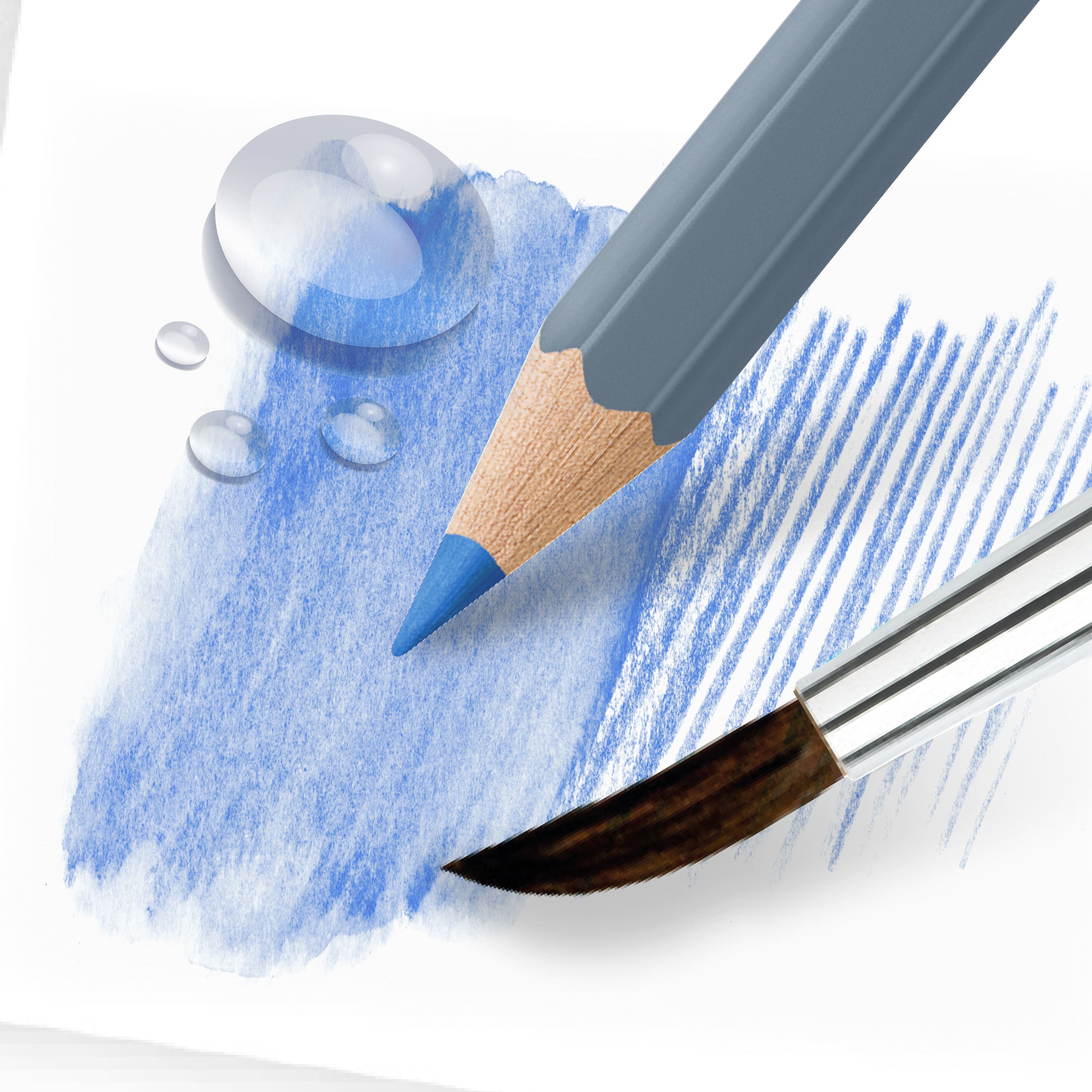 Faber-Castell&#xAE; Goldfaber Aqua 12 Color Landscape Watercolor Pencil Set