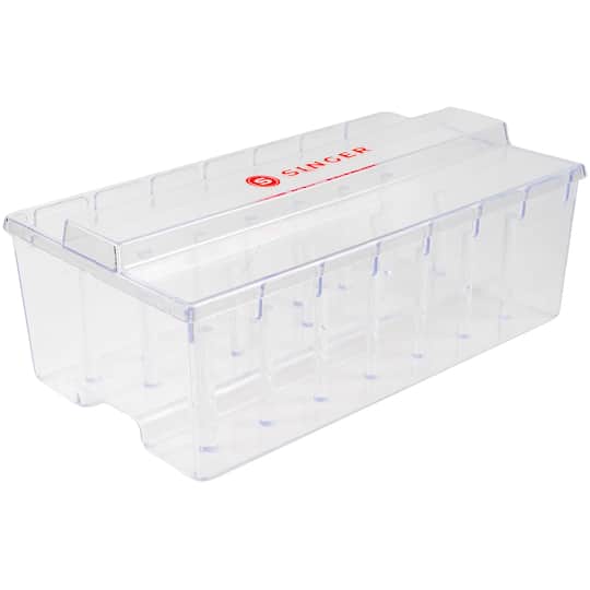 SINGER® Clear Plastic Thread Box | Michaels