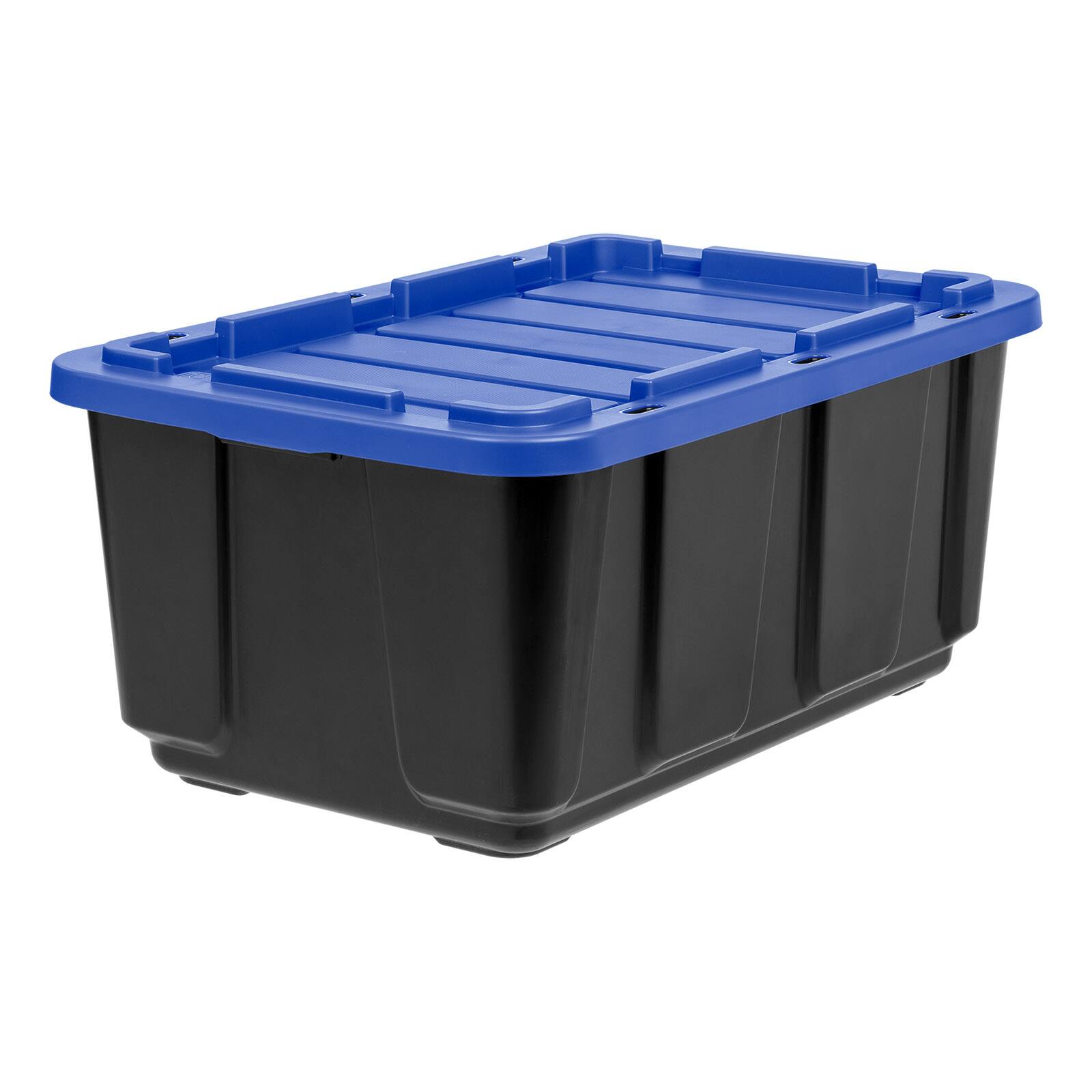 Iris&#xAE; 27 Gal. Blue Stackable Storage Totes, 4 Ct