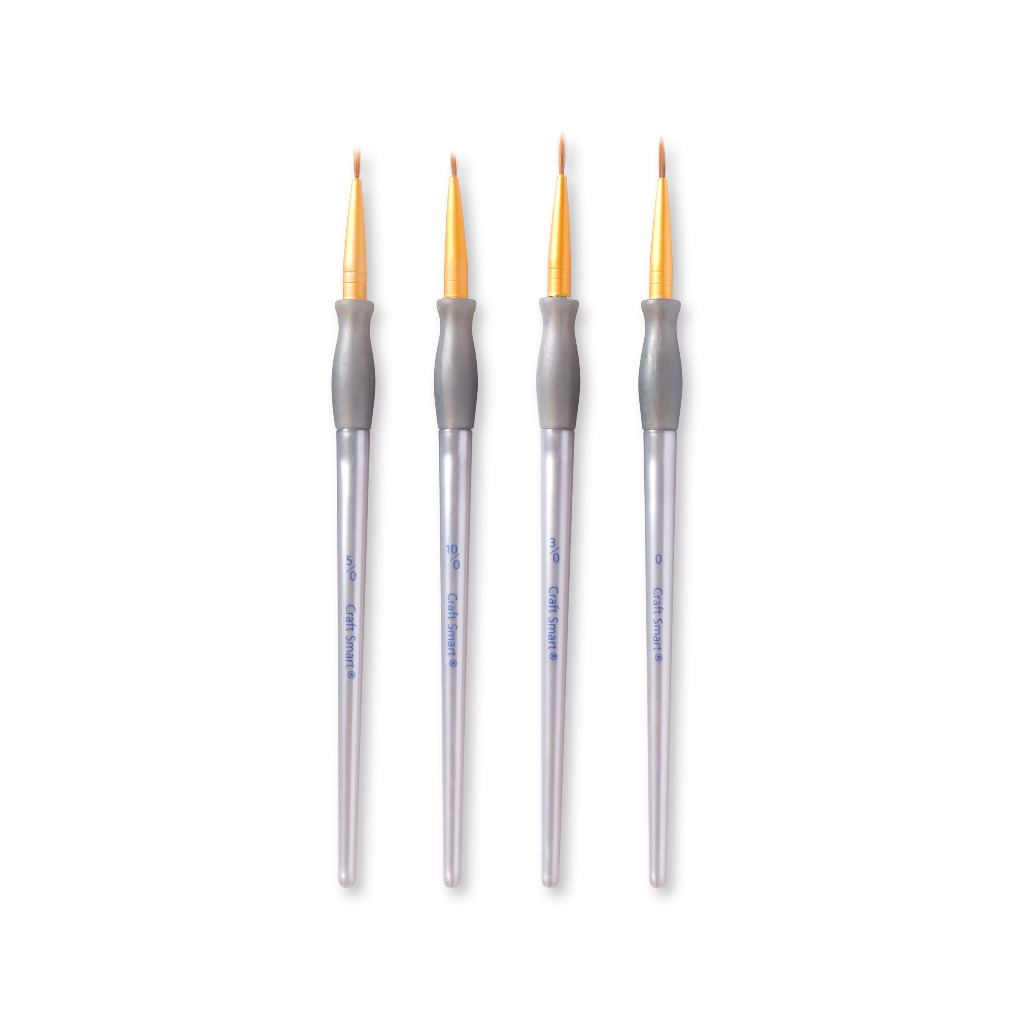 Brown Taklon Liner Brushes Value Pack By Craft Smart&#xAE;