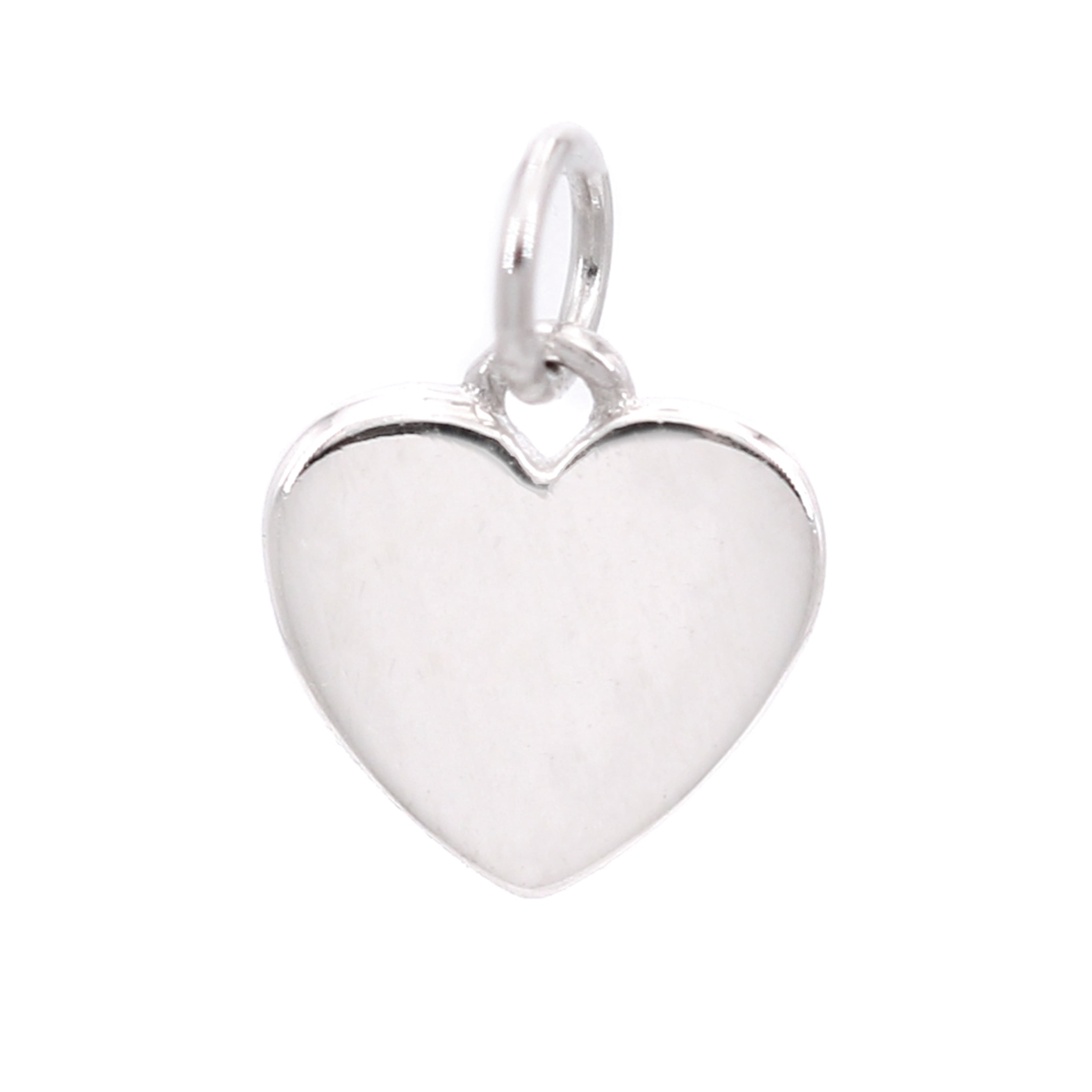 Sterling Silver Heart Icon Charm by Bead Landing™