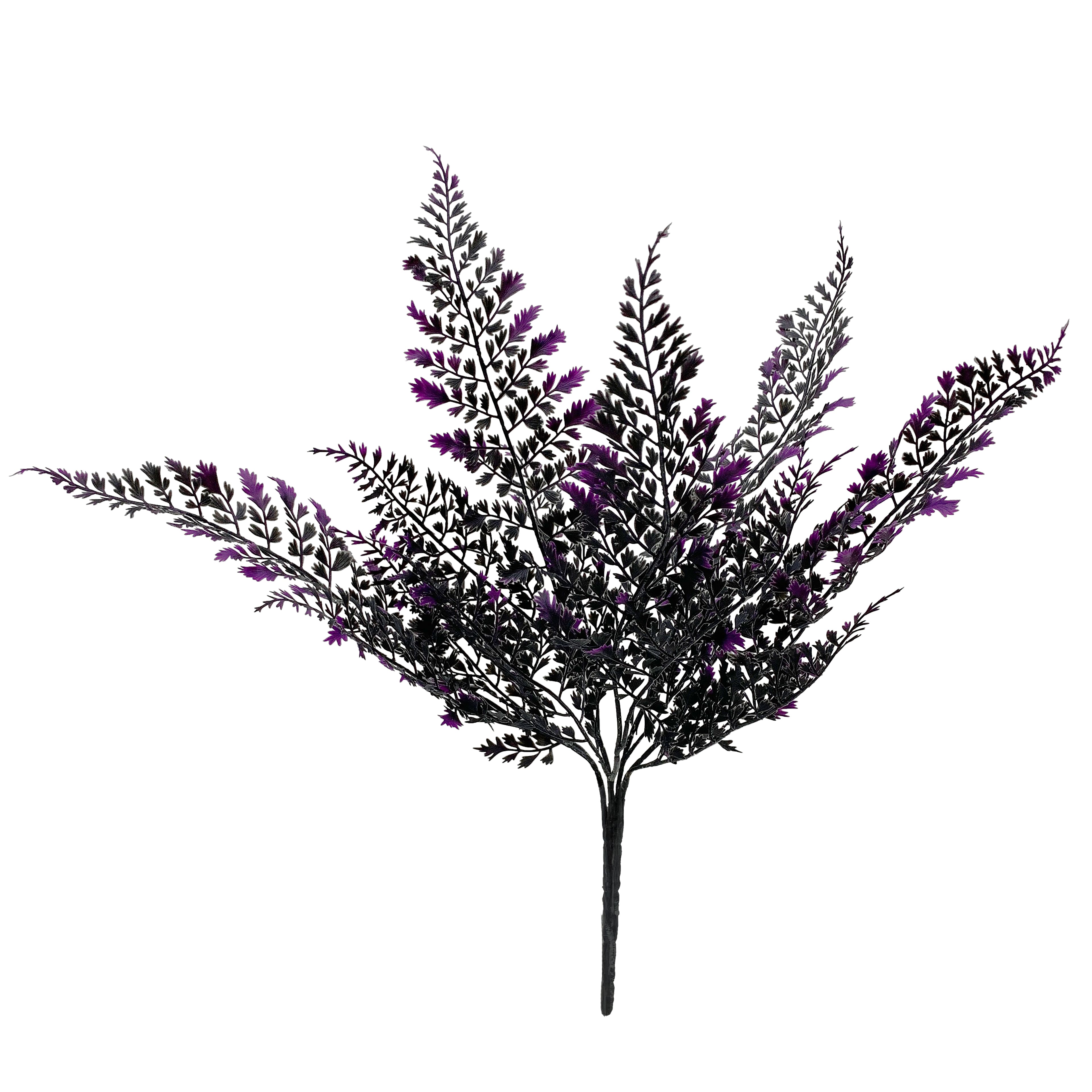 Halloween 16&#x22; Purple &#x26; Black Fern Bush by Ashland&#xAE;