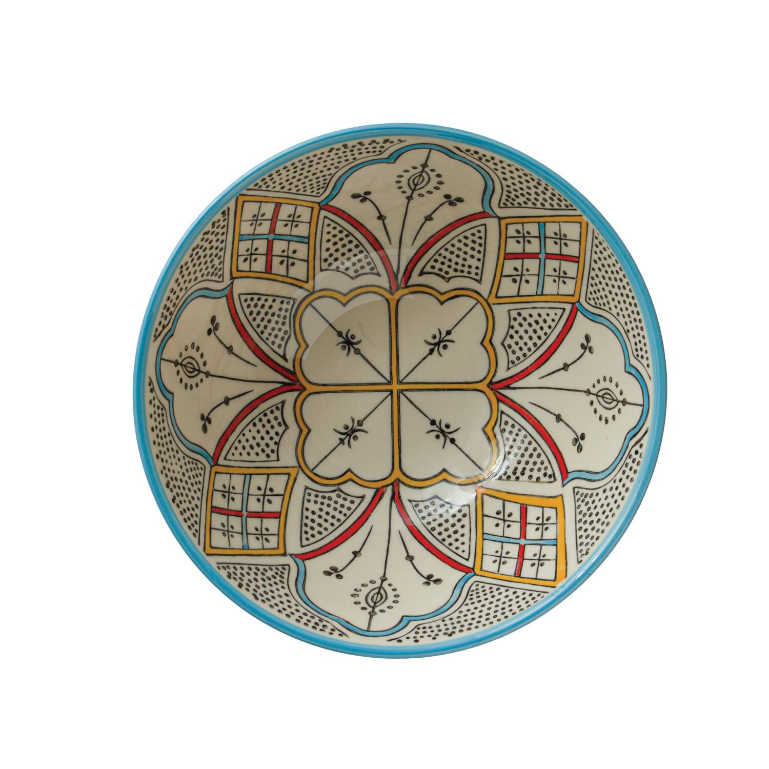 Hello Honey&#xAE; Multicolor Hand Painted Stoneware Bowl