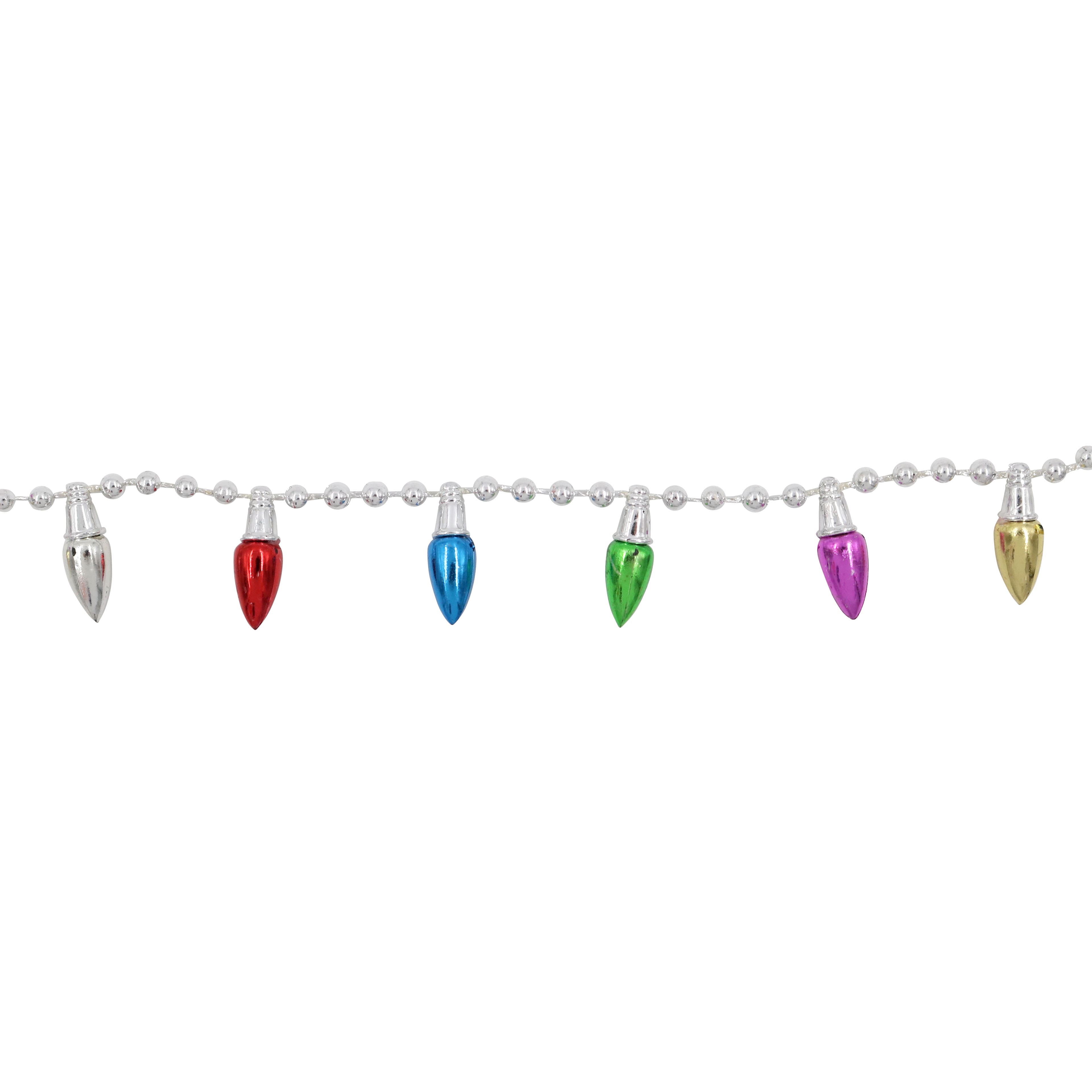 Mini Multicolor Shiny Light Bulb Garland by Ashland&#xAE;