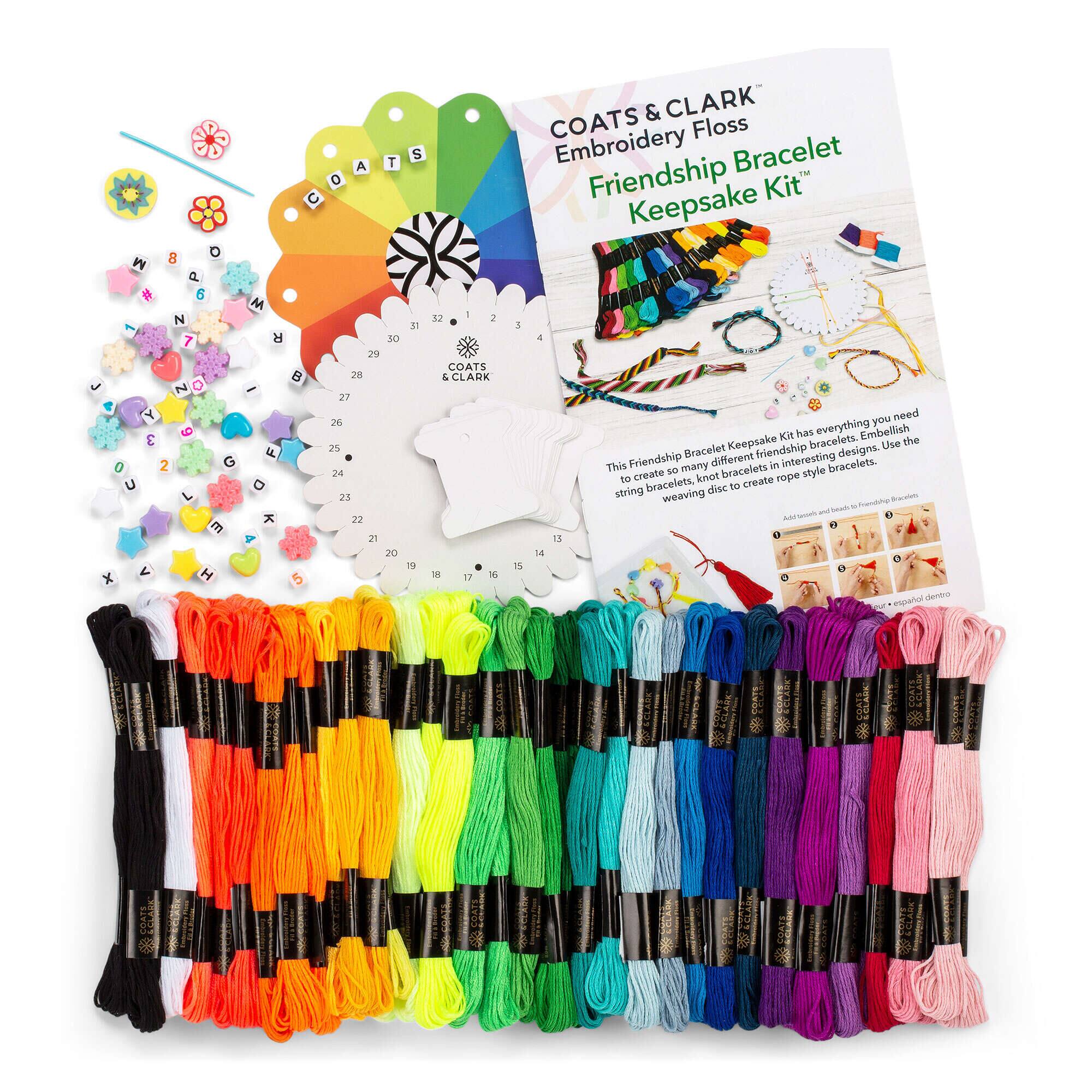 Coats &#x26; Clark&#xAE; Embroidery Floss Friendship Bracelet Keepsake Kit&#x2122;