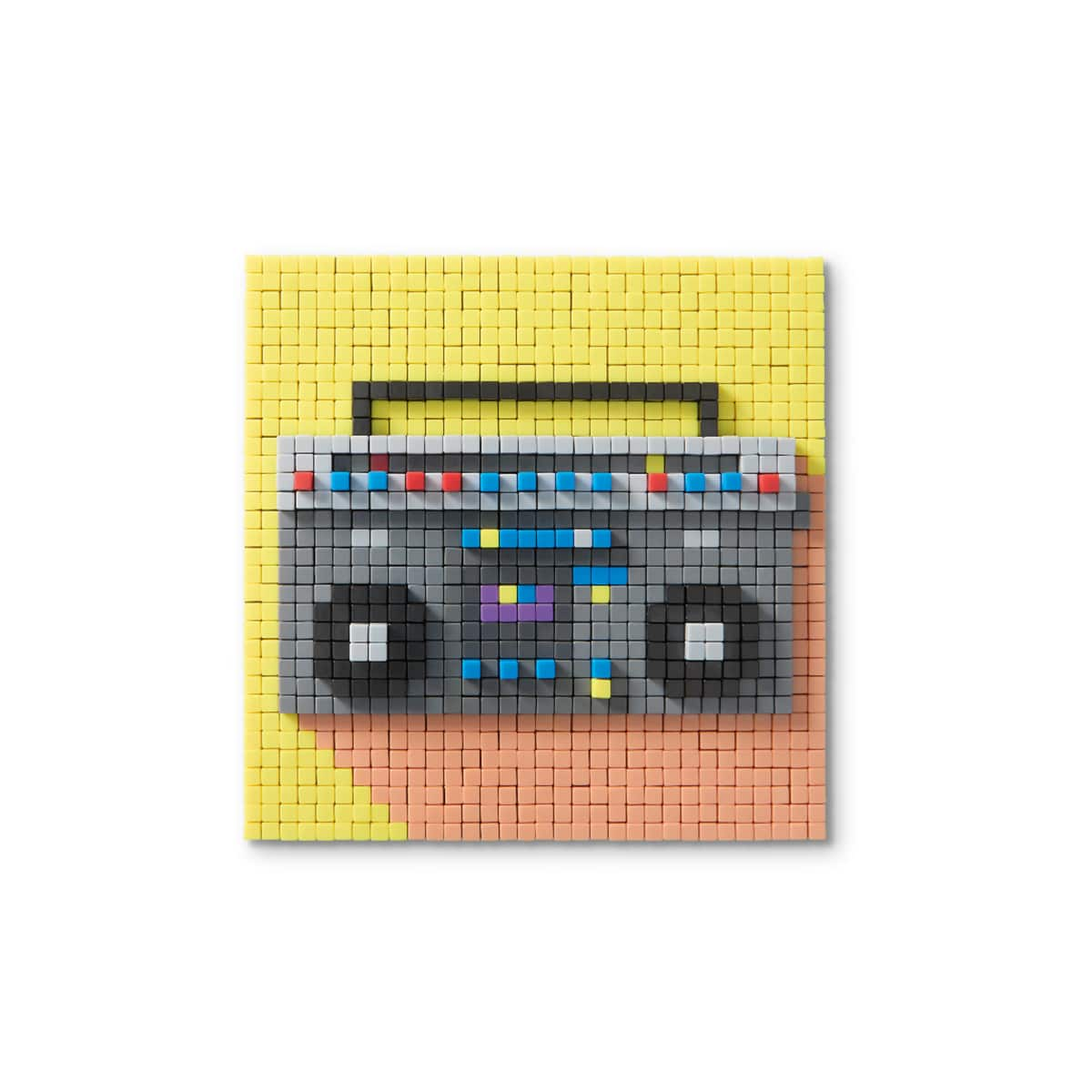 Radio &#x26; Cassette Pixelated Brick Art Kit by Make Market&#xAE;