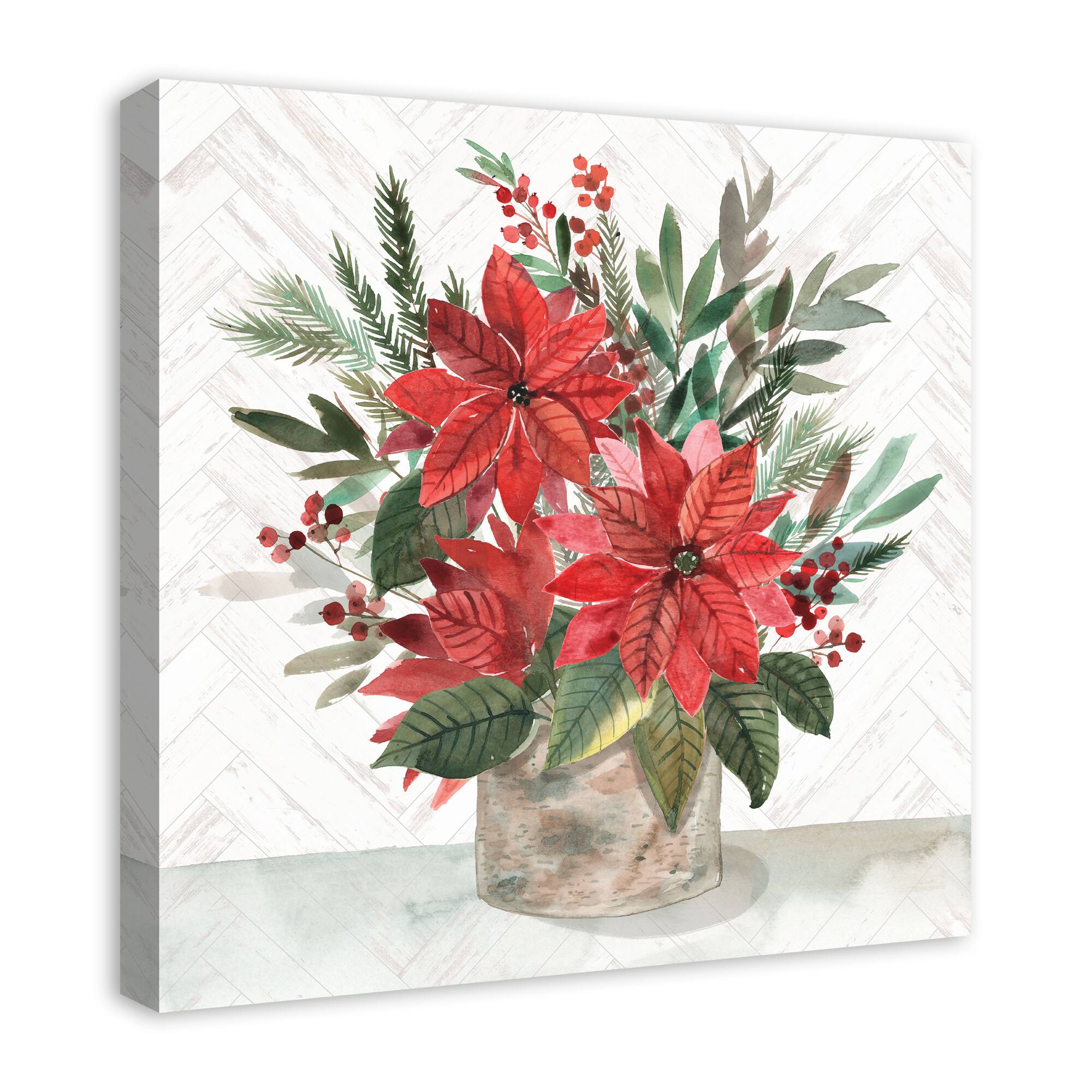 Holiday Bouquet Canvas Wall Art