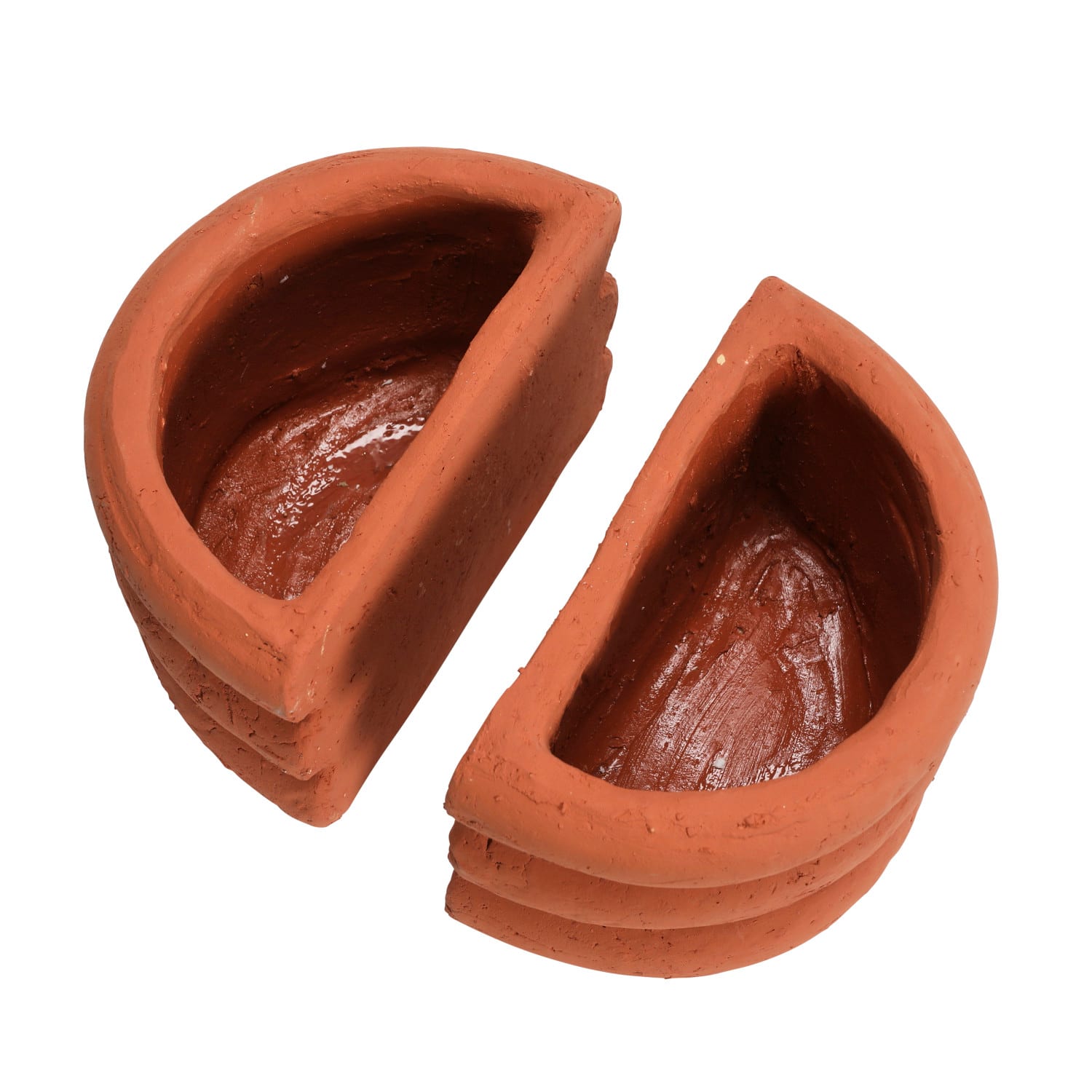 Hello Honey® Terracotta Half Circle Vase Bookends, 2ct.