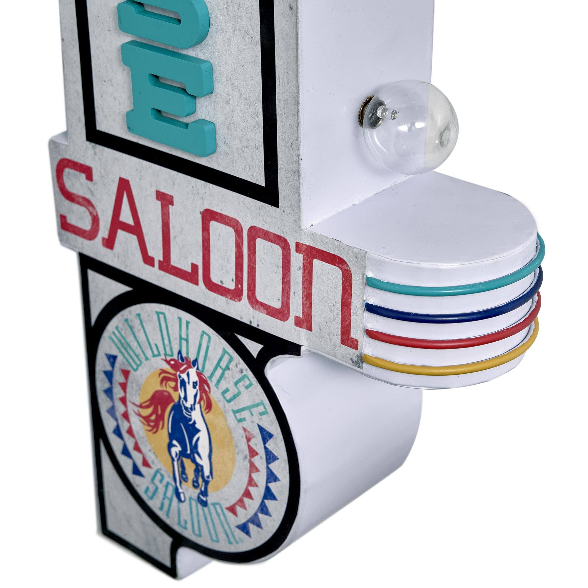 American Art Decor Wildhorse Saloon LED Marquee Sign - 30.1" H x 9.5" L