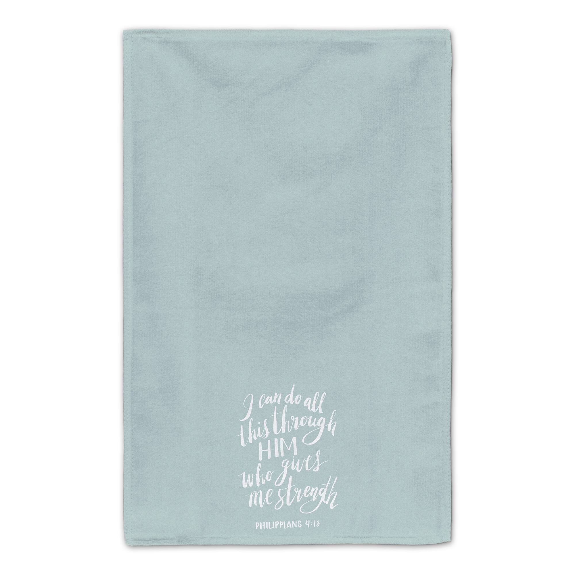 All Things Through Him Tea Towel Set