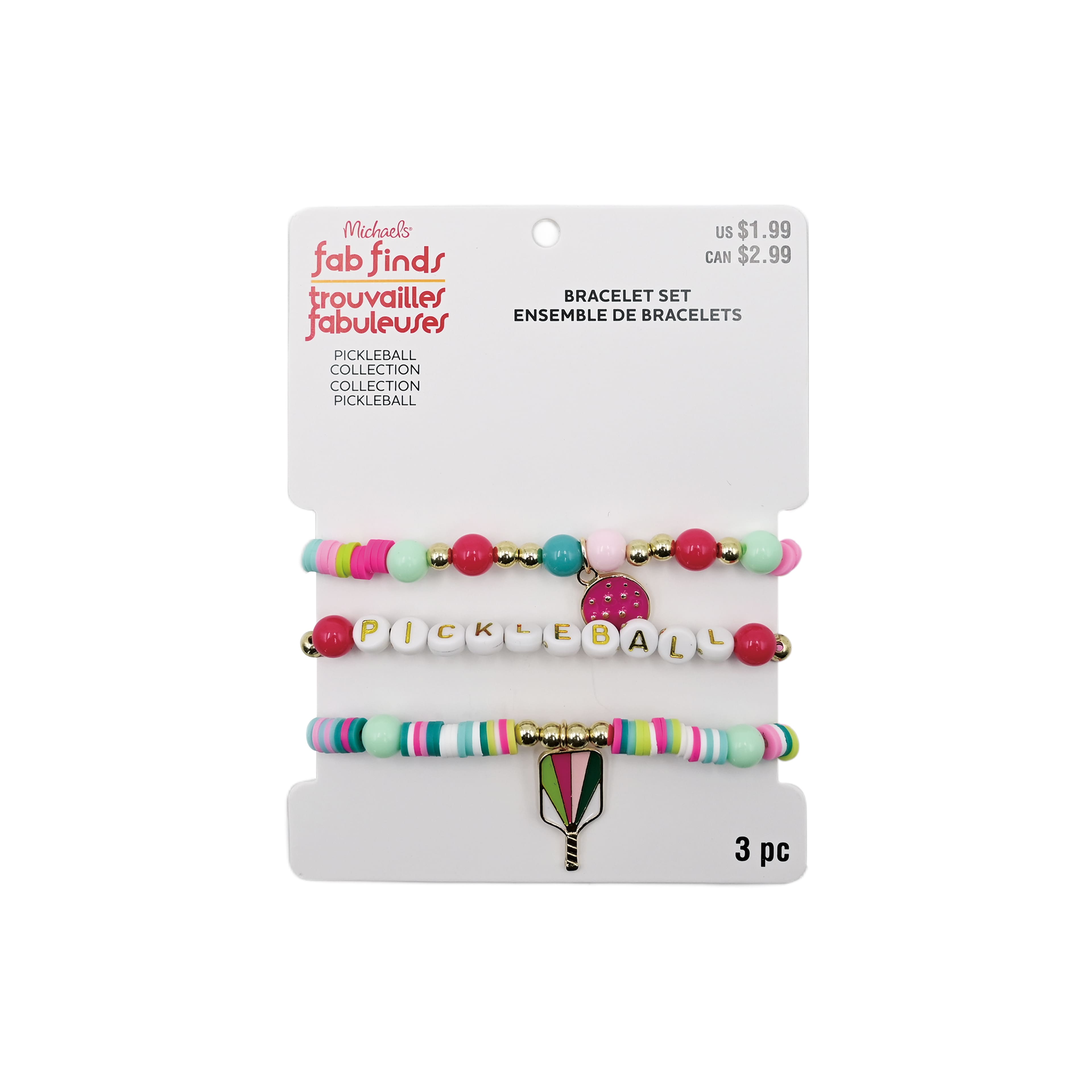 Pickleball Bracelet Set by Fab Finds