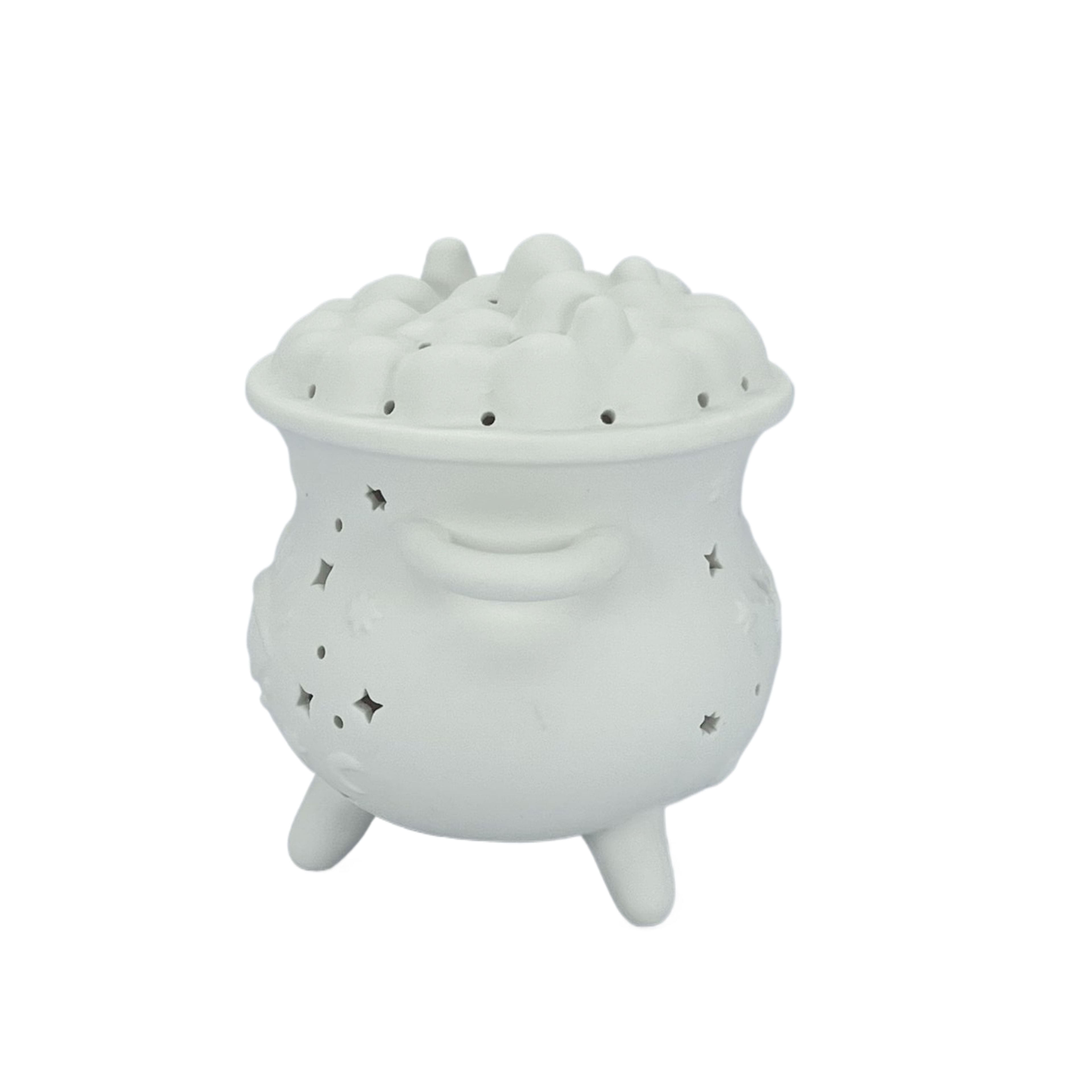 6.25&#x22; DIY Ceramic LED Cauldron D&#xE9;cor by Make Market&#xAE;