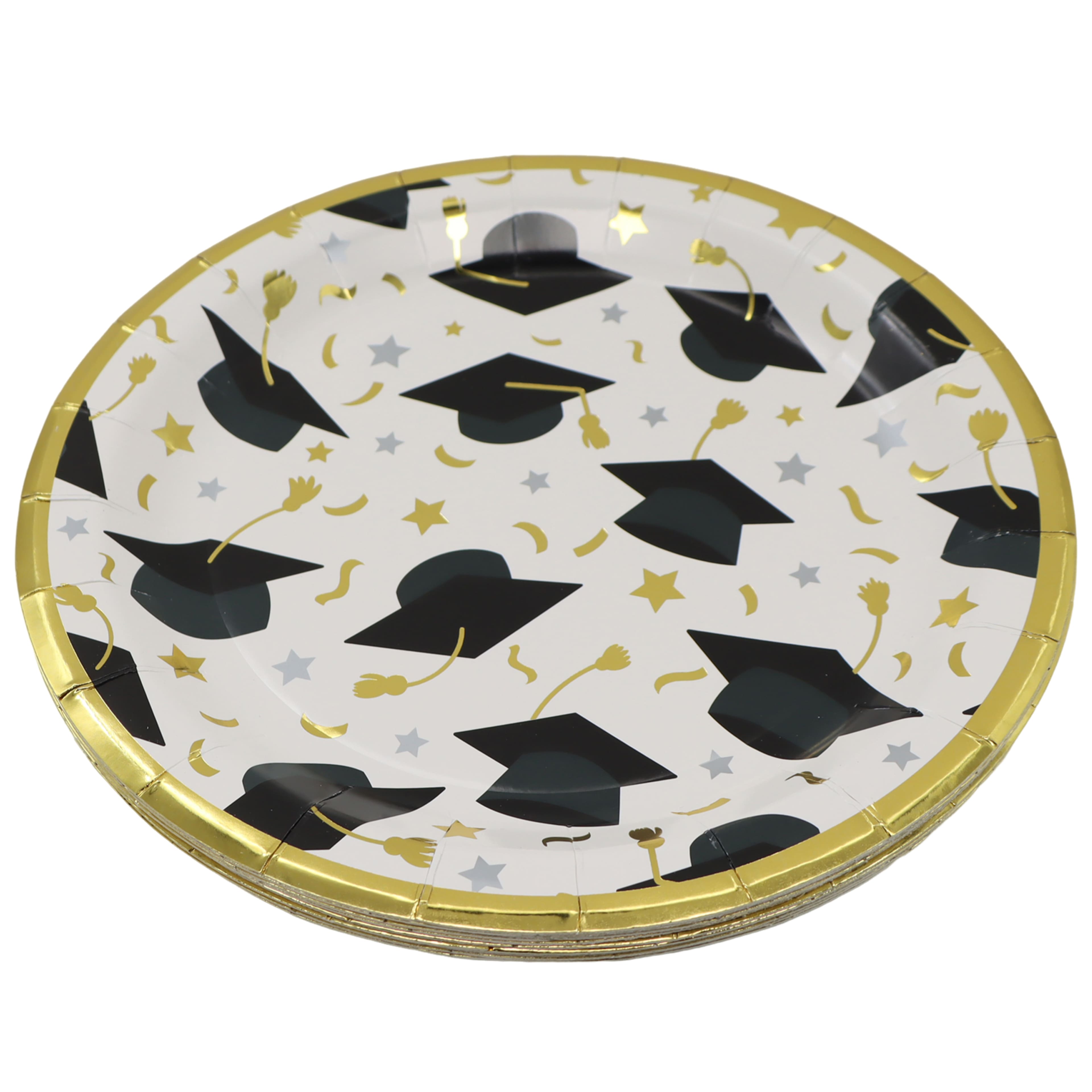 9&#x22; Graduation Cap Paper Plates, 12ct. by Celebrate It&#x2122;
