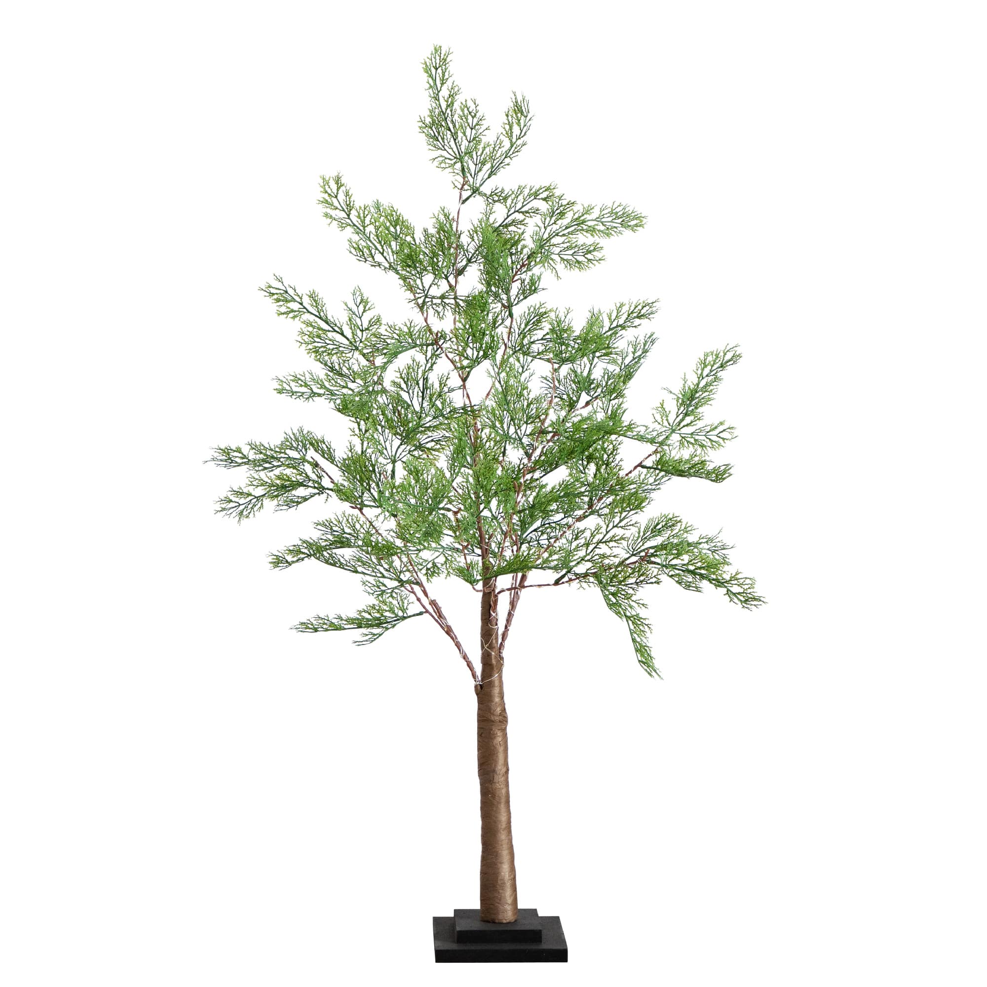 3ft. Pre-Lit Artificial Cypress Tree with Warm White LED Lights