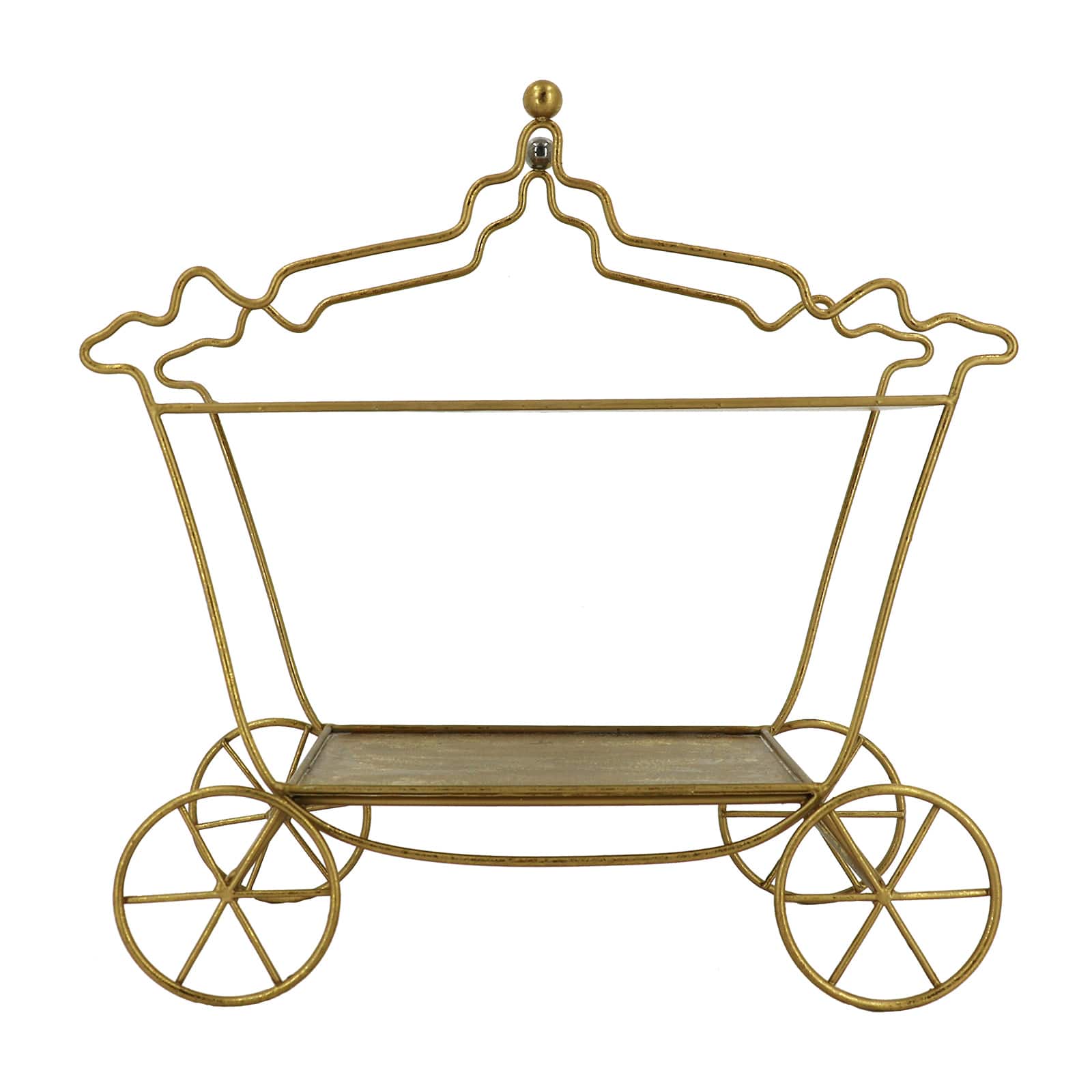 14.5&#x22; Gold Fairytale Carriage Wire Tabletop D&#xE9;cor by Ashland&#xAE;