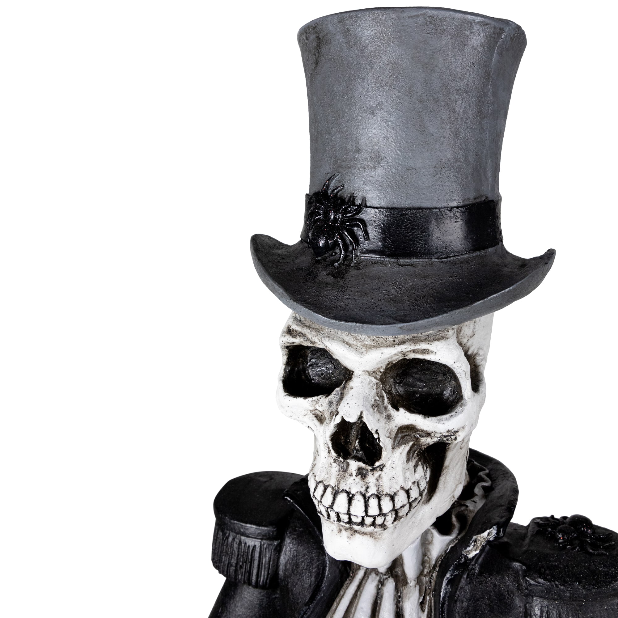 Skeleton Butler Holding Tray Halloween Figure - 4.5&#x27;