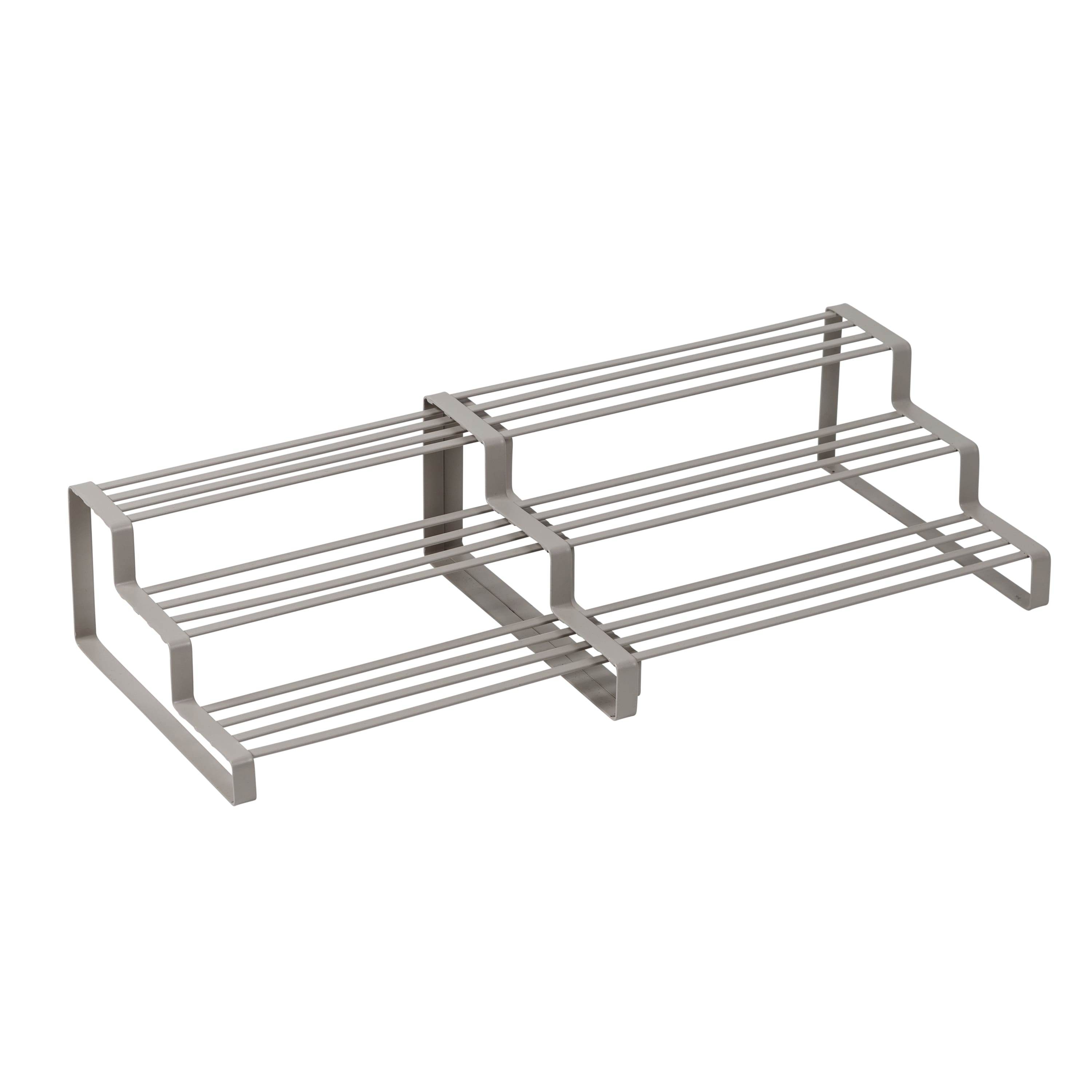 Honey Can Do Gray 3-Tier Adjustable Spice Rack Organizer