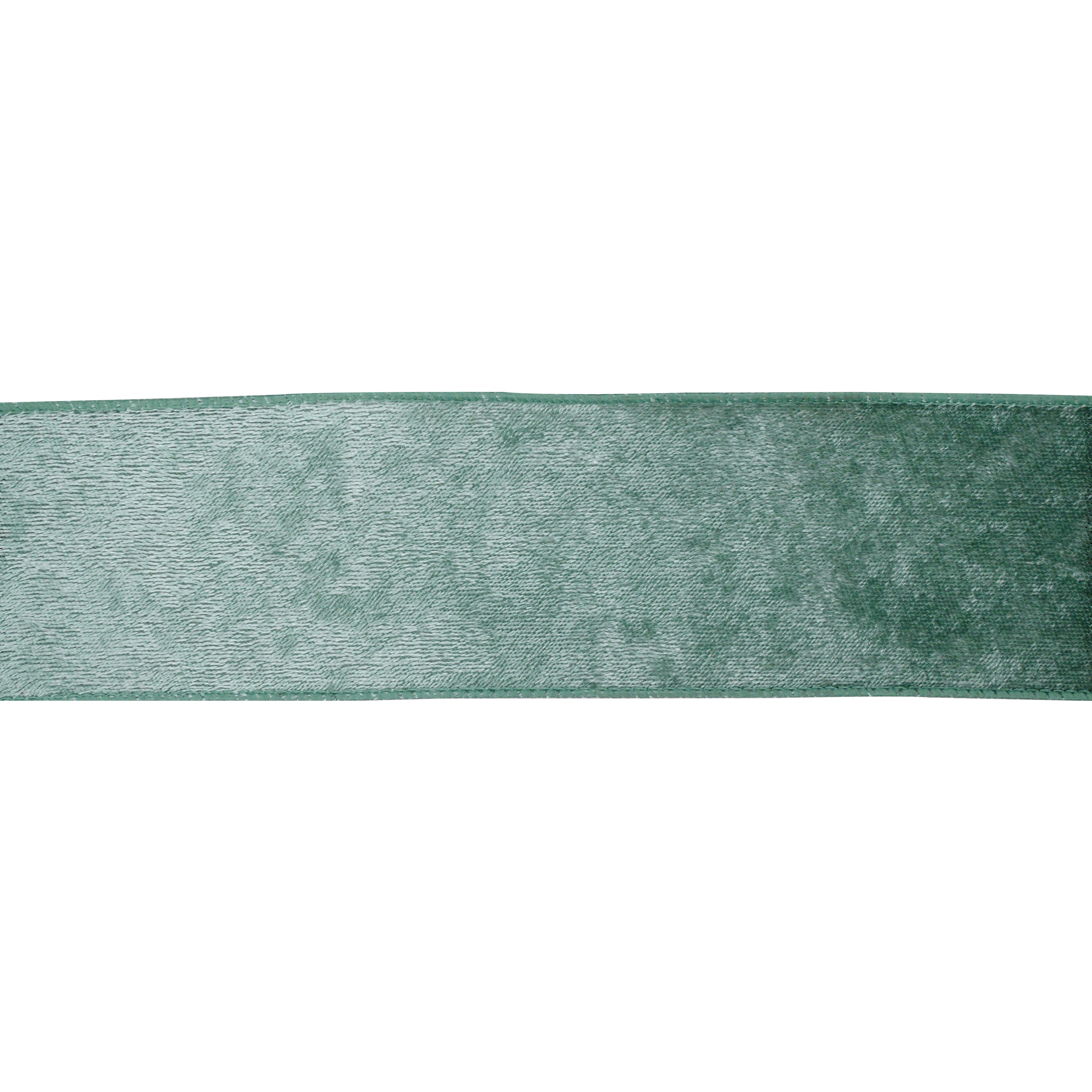 2.5&#x22; x 20yd. Sage Green Velvet Wired Ribbon by Celebrate It&#xAE; Christmas