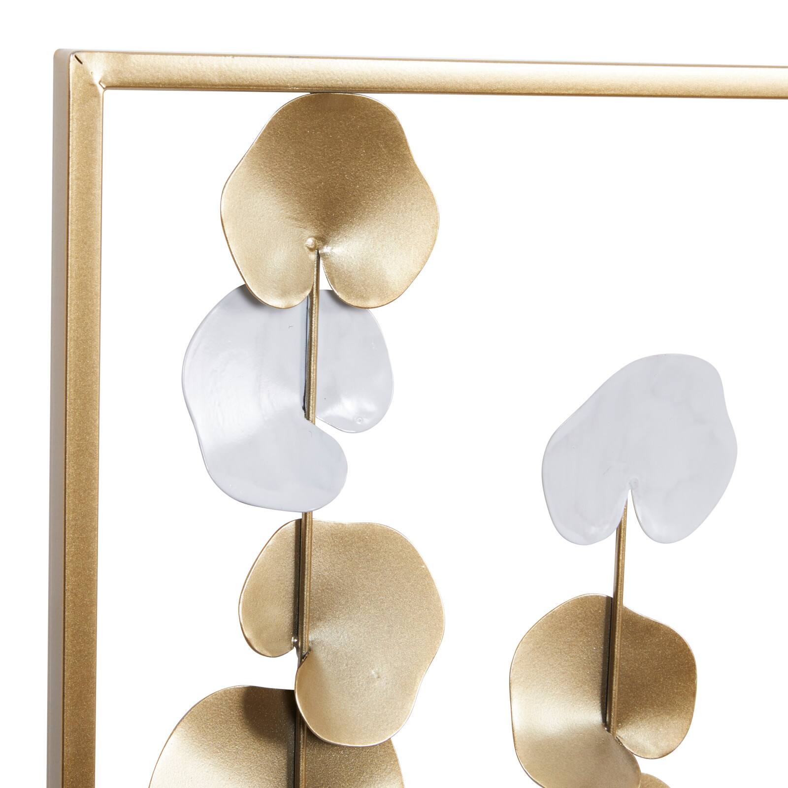 40&#x22; Gold Metal Modern Wall D&#xE9;cor