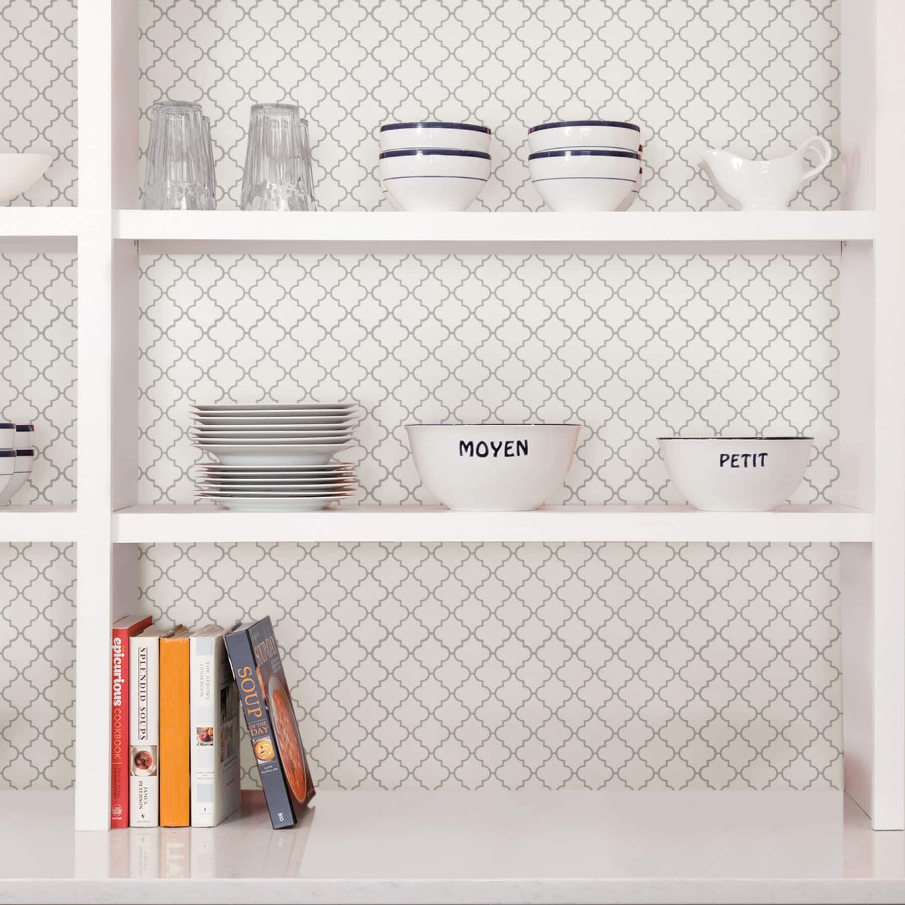 InHome Quatrefoil Peel & Stick Backsplash Tiles