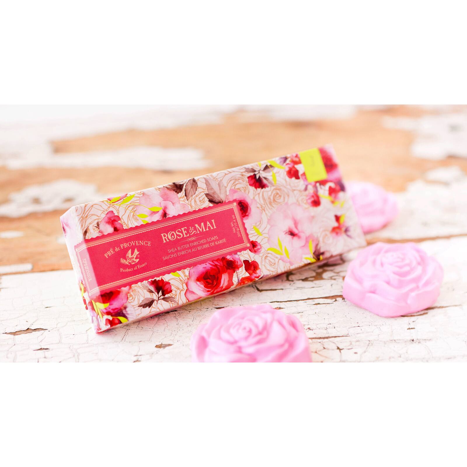 European Soaps Rose De Mai Soap Gift Box