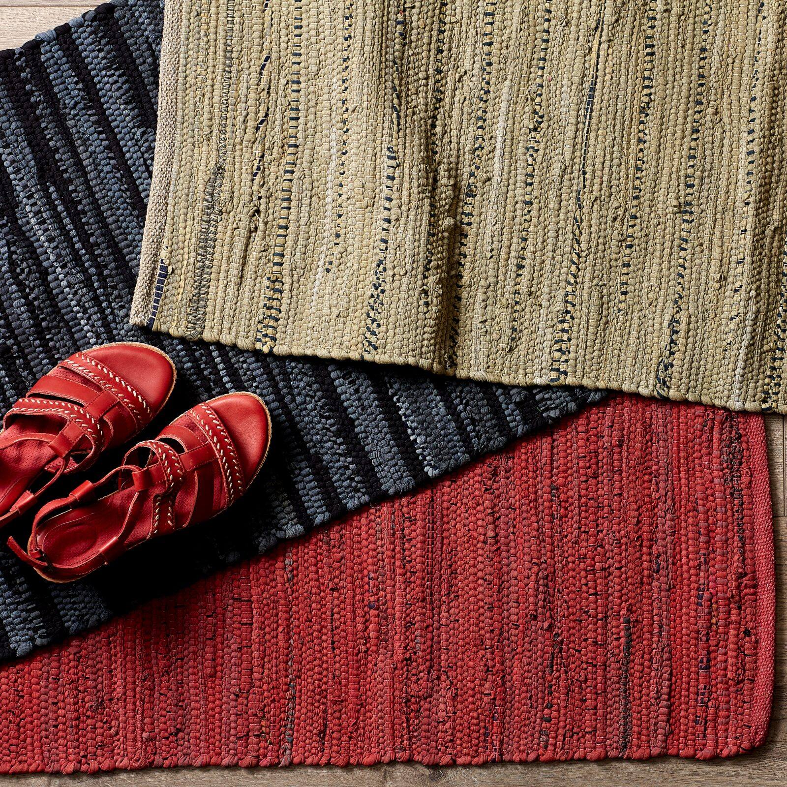 DII&#xAE; Multi Brown Rag Rug