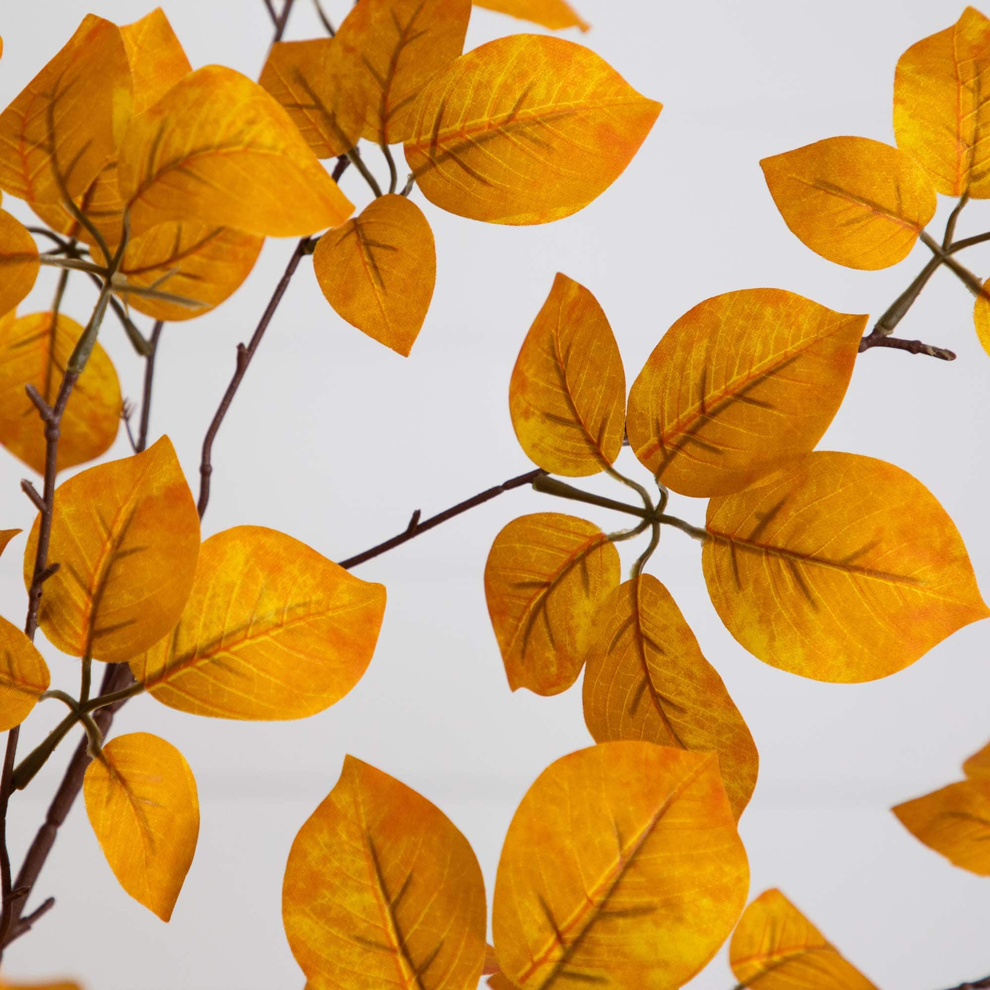 6ft. Orange Autumn Oyama Magnolia Artificial Potted Tree