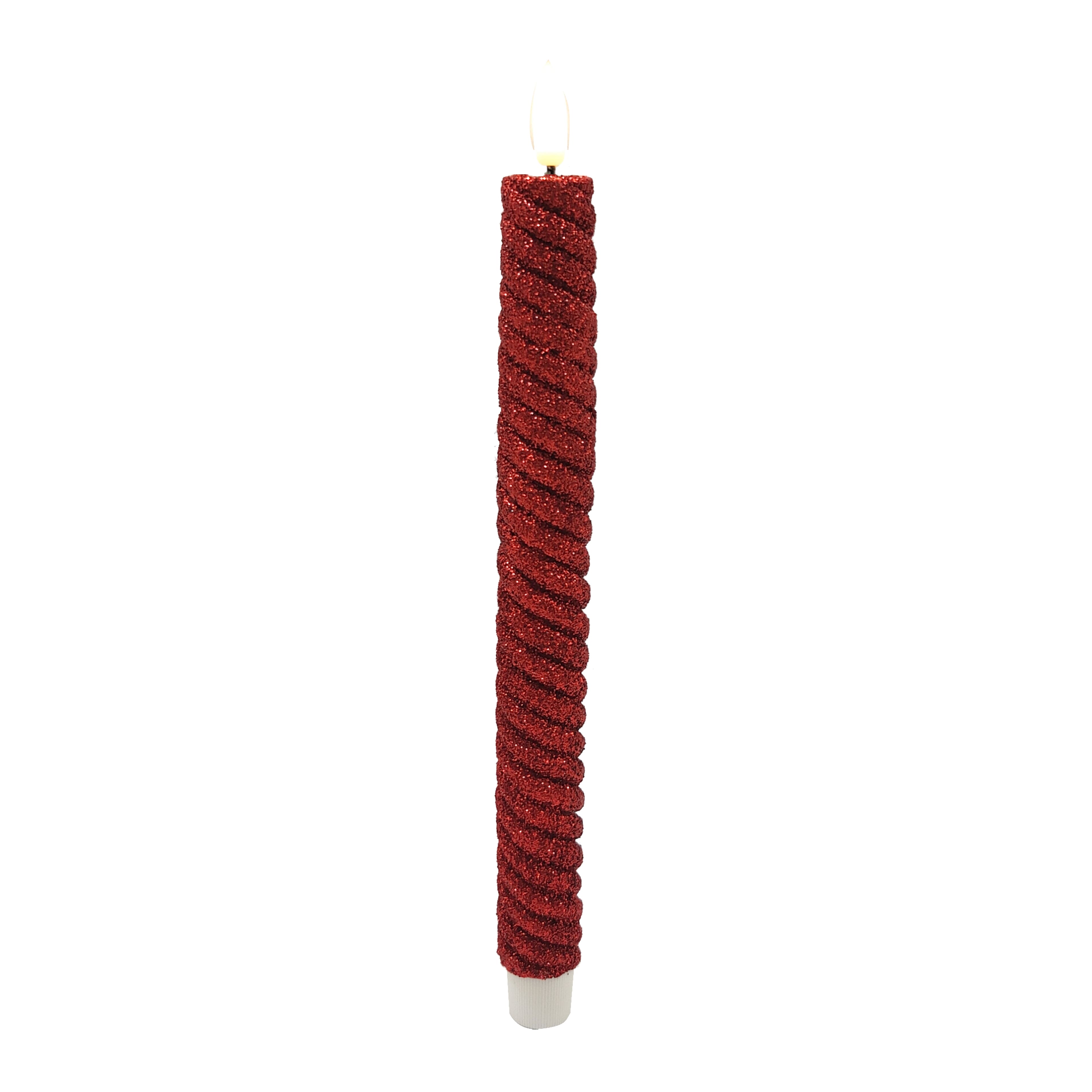 11&#x22; Red LED Wax Taper Candles, 2ct. by Ashland&#xAE;