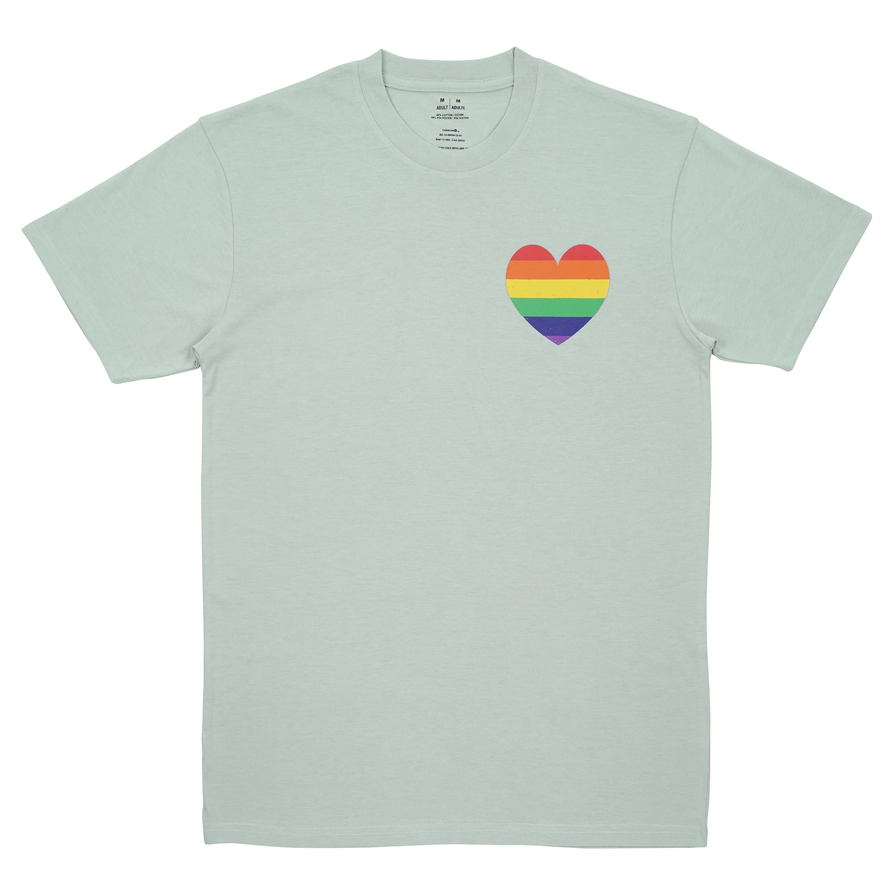 Pride Rainbow Heart Adult T-Shirt by Celebrate It&#x2122;